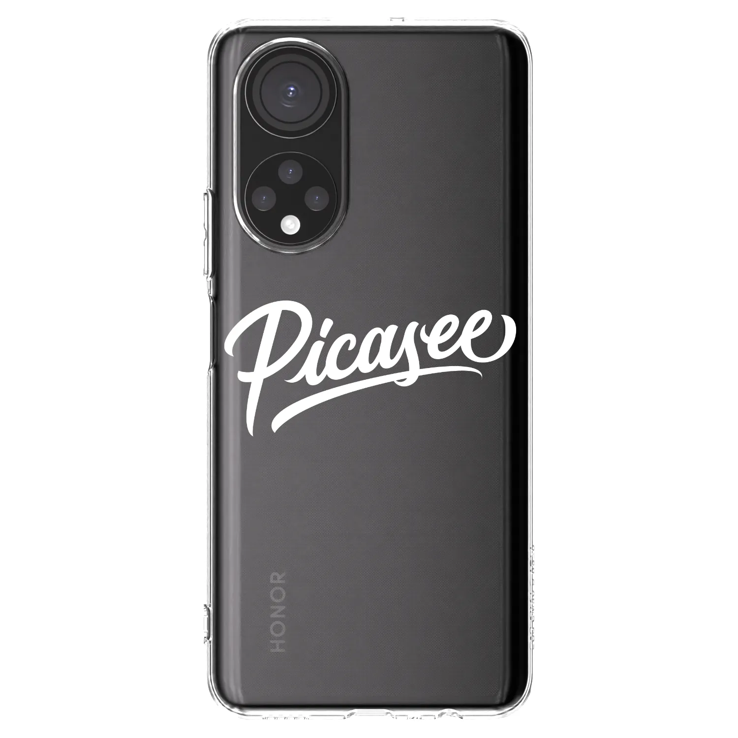 Picasee silikonski prozorni ovitek za Honor X7 - Picasee - old logo - white