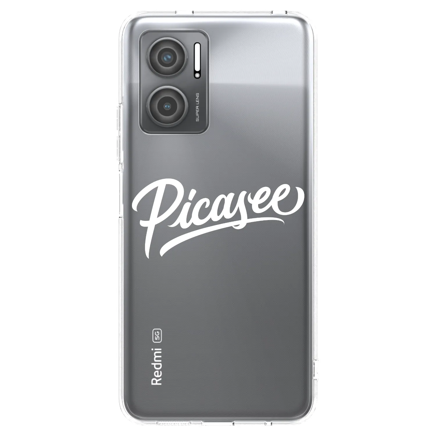 Picasee silikonski prozorni ovitek za Xiaomi Redmi 10 5G - Picasee - old logo - white
