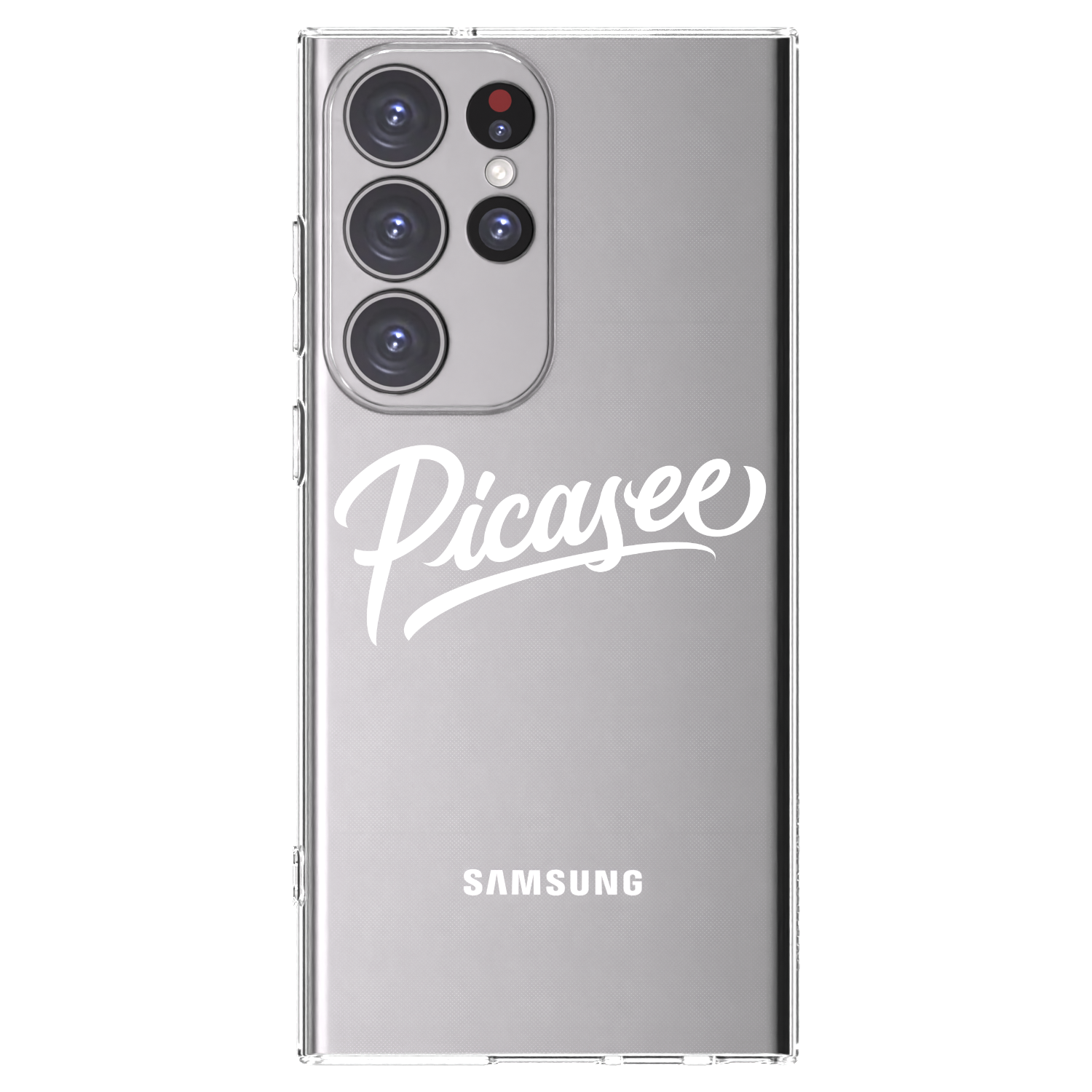 Picasee silikonski prozorni ovitek za Samsung Galaxy S23 Ultra 5G - Picasee - old logo - white