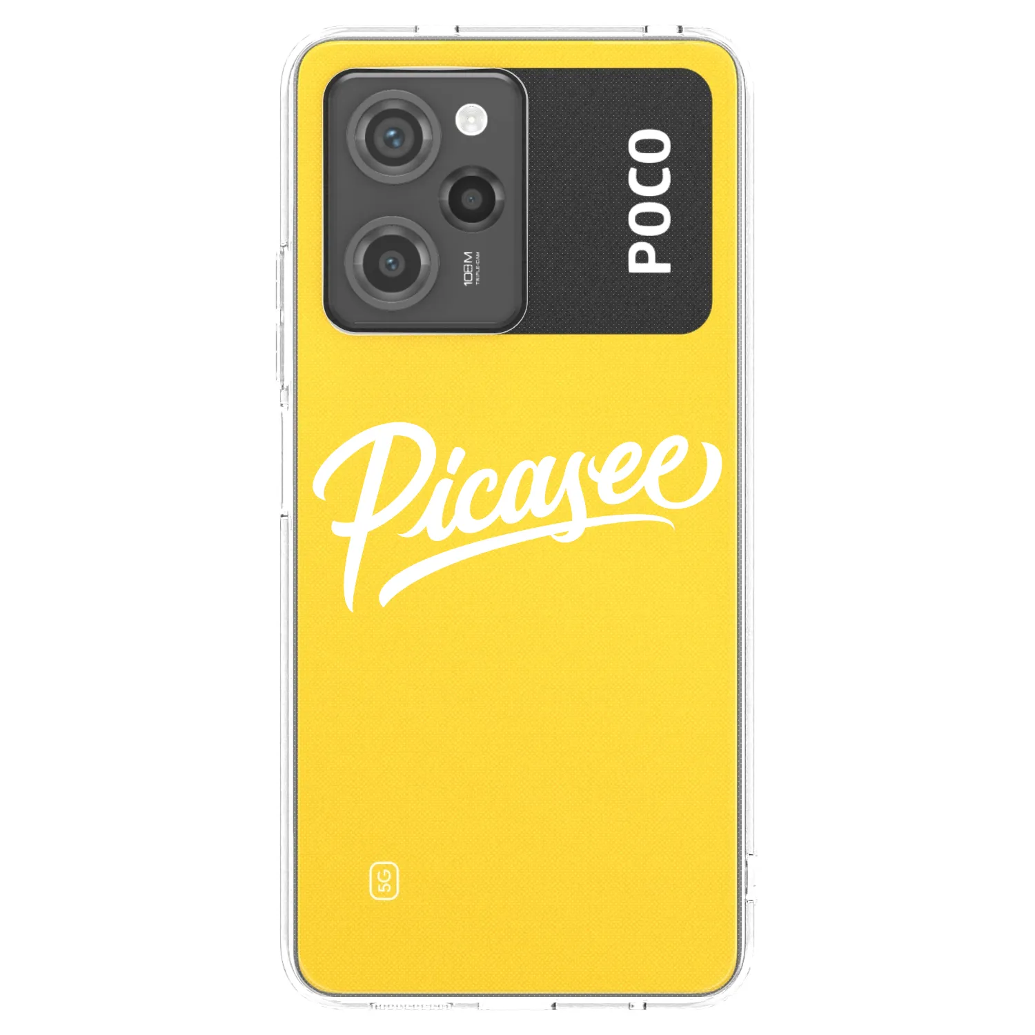 Picasee silikonski črni ovitek za Xiaomi Poco X5 Pro - Picasee - old logo - white