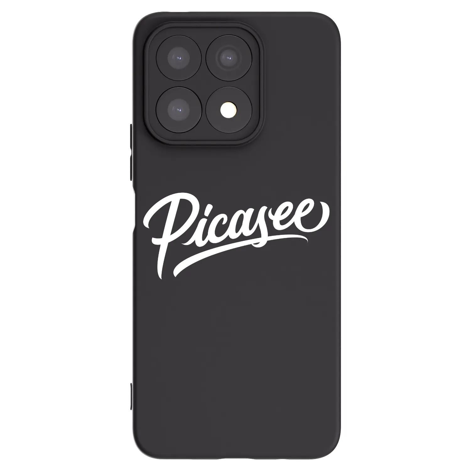 Picasee silikonski črni ovitek za Honor X8a - Picasee - old logo - white