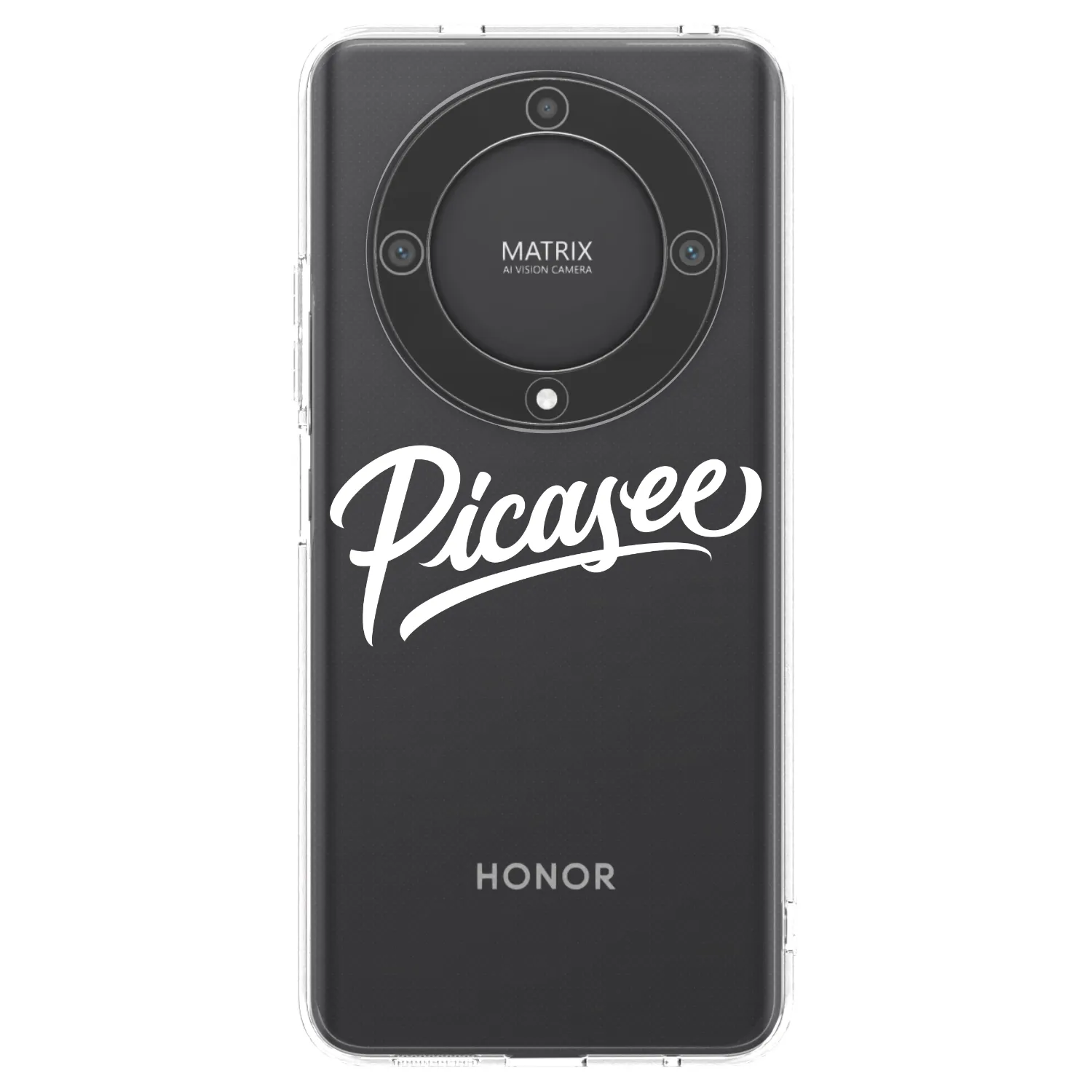 Picasee silikonski prozorni ovitek za Honor Magic5 Lite 5G - Picasee - old logo - white