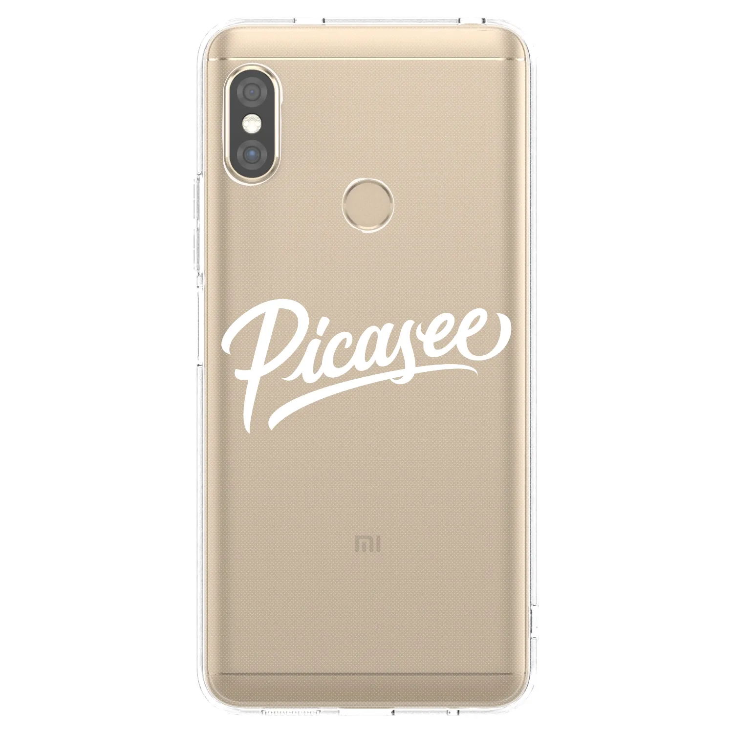 Picasee silikonski prozorni ovitek za Xiaomi Redmi Note 5 Global - Picasee - old logo - white