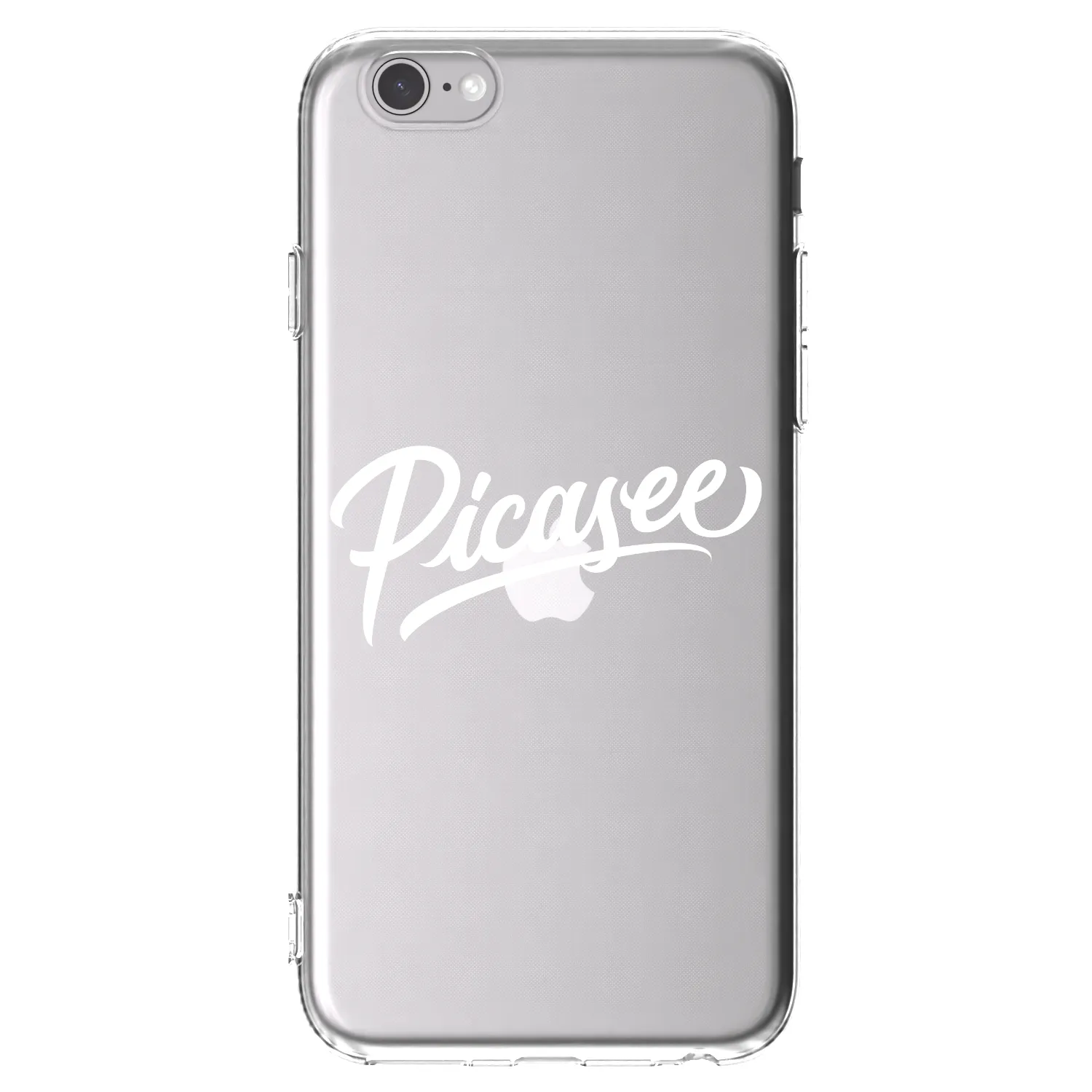 Picasee silikonski prozorni ovitek za Apple iPhone 6/6S - Picasee - old logo - white
