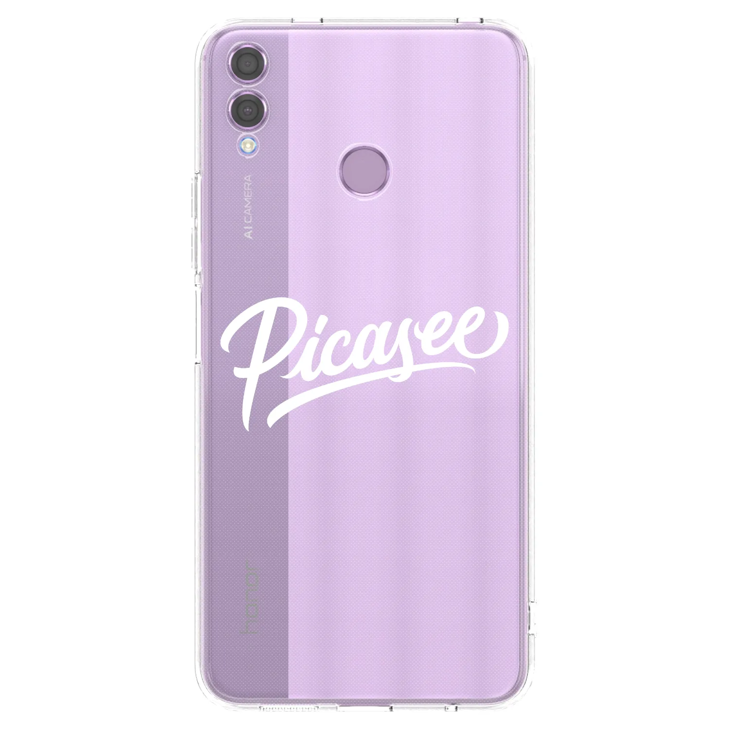 Picasee silikonski prozorni ovitek za Honor 8X - Picasee - old logo - white