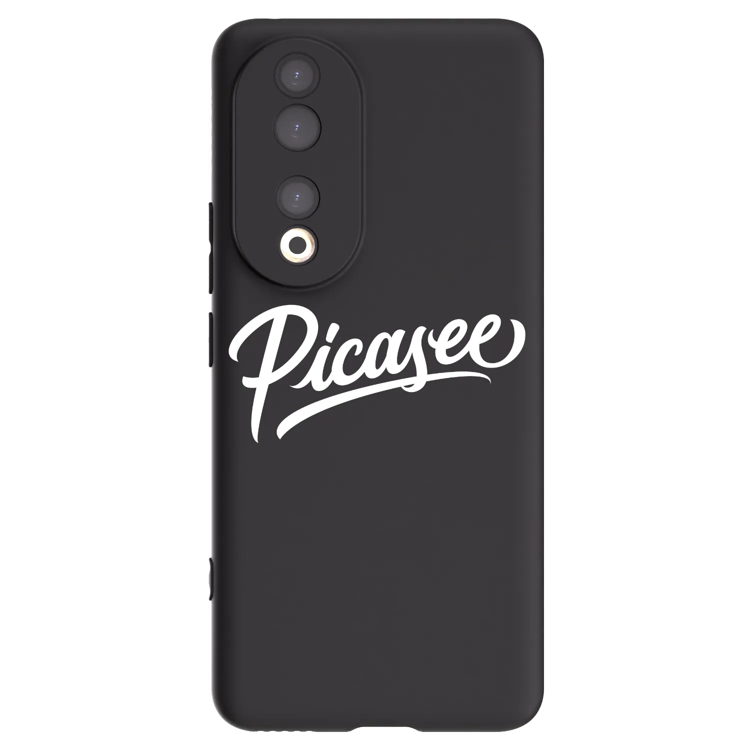 Picasee silikonski črni ovitek za Honor 90 5G - Picasee - old logo - white