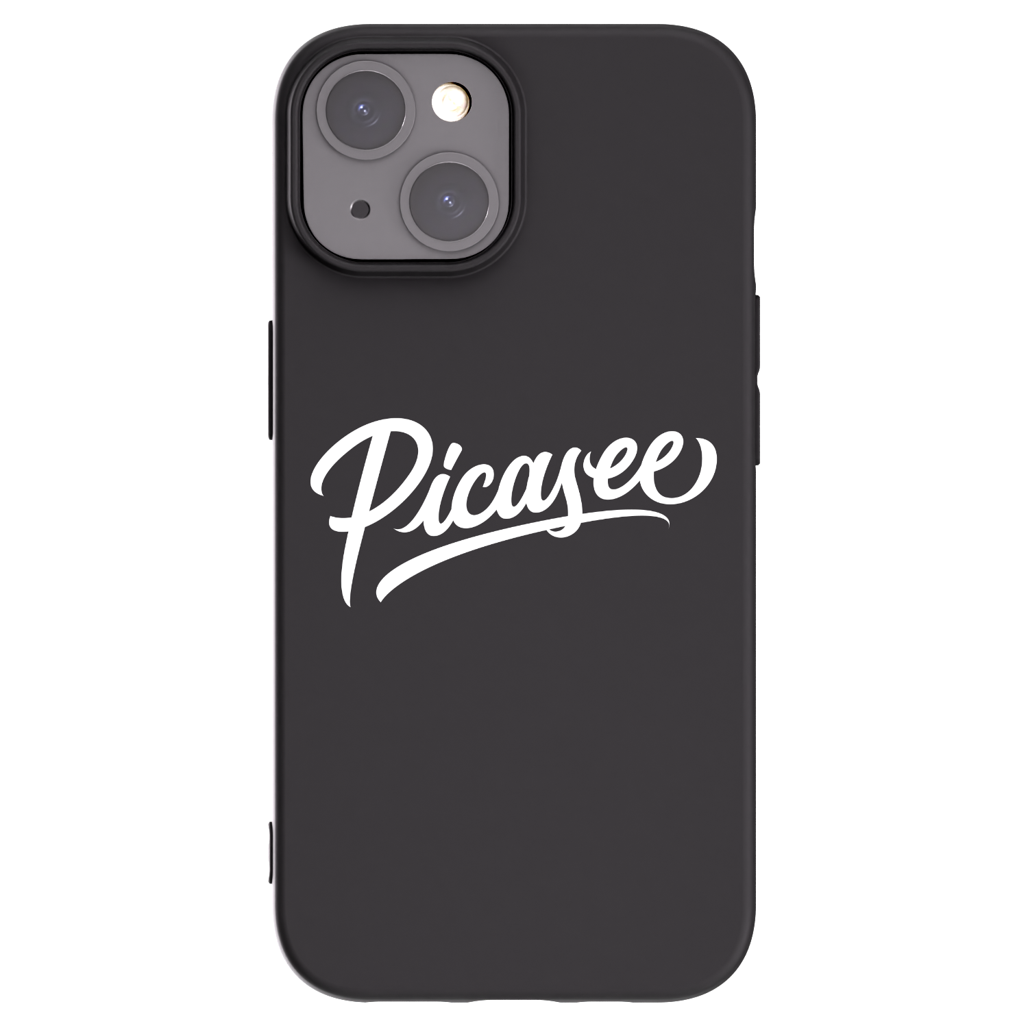 Picasee silikonski črni ovitek za Apple iPhone 15 - Picasee - old logo - white