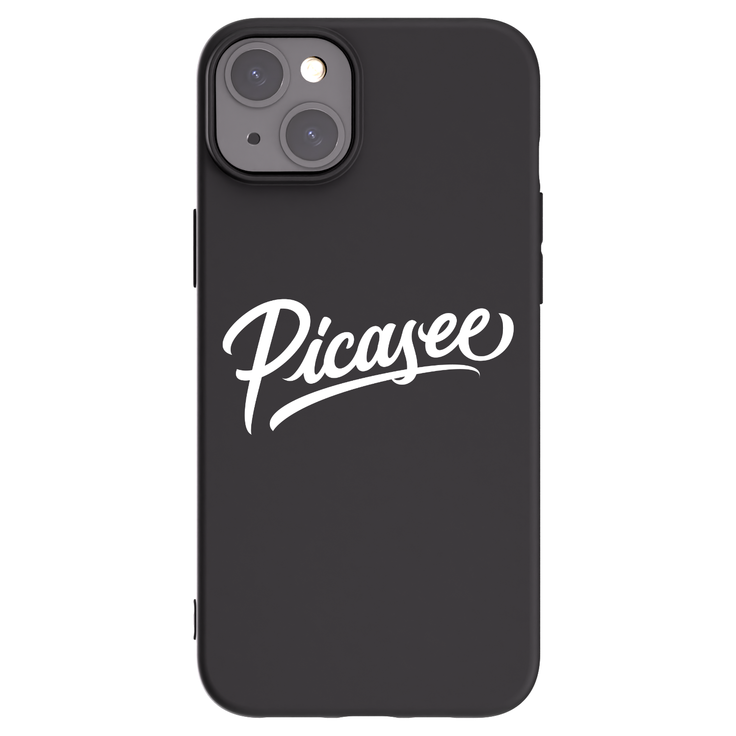 Picasee silikonski črni ovitek za Apple iPhone 15 Plus - Picasee - old logo - white