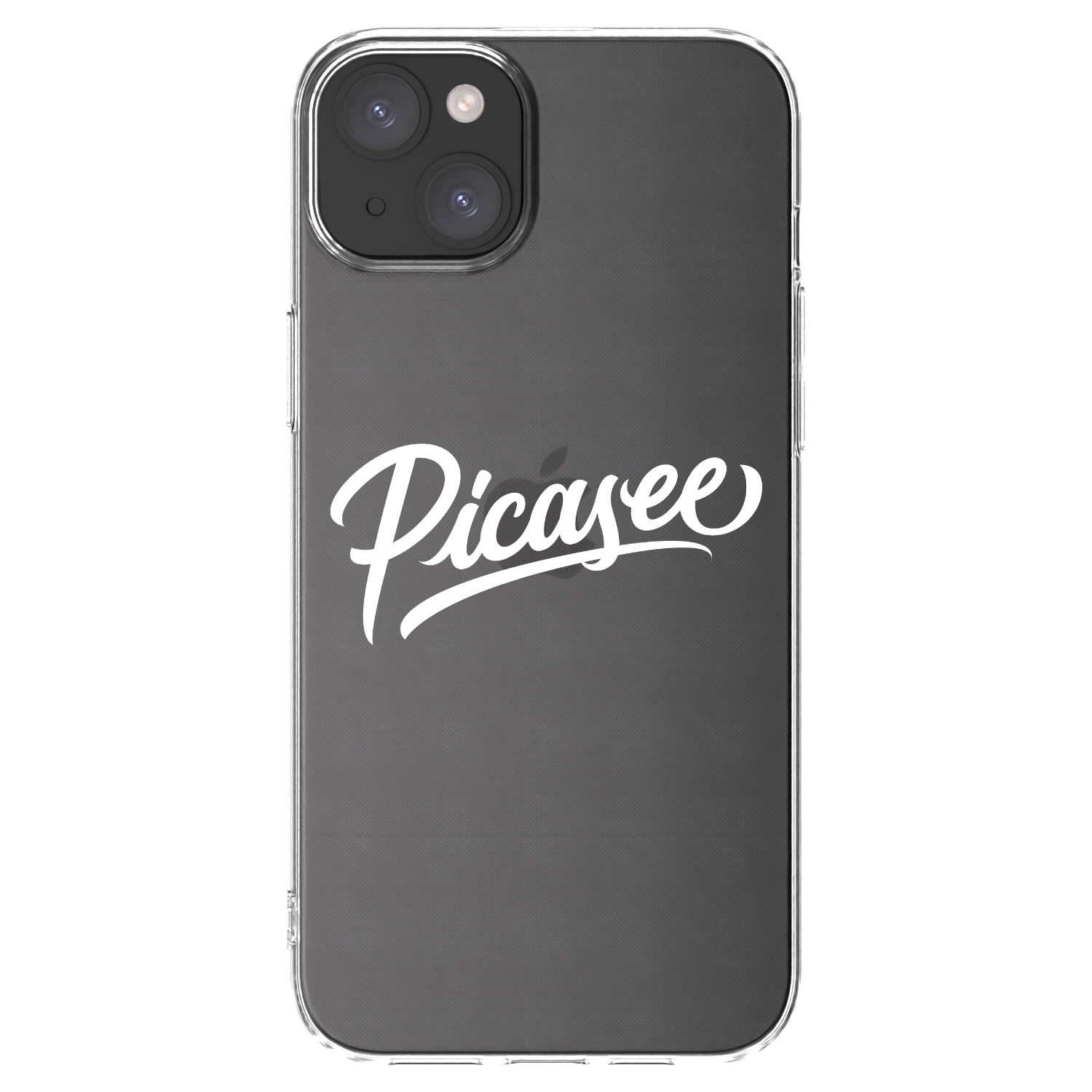 Picasee silikonski prozorni ovitek za Apple iPhone 15 Plus - Picasee - old logo - white