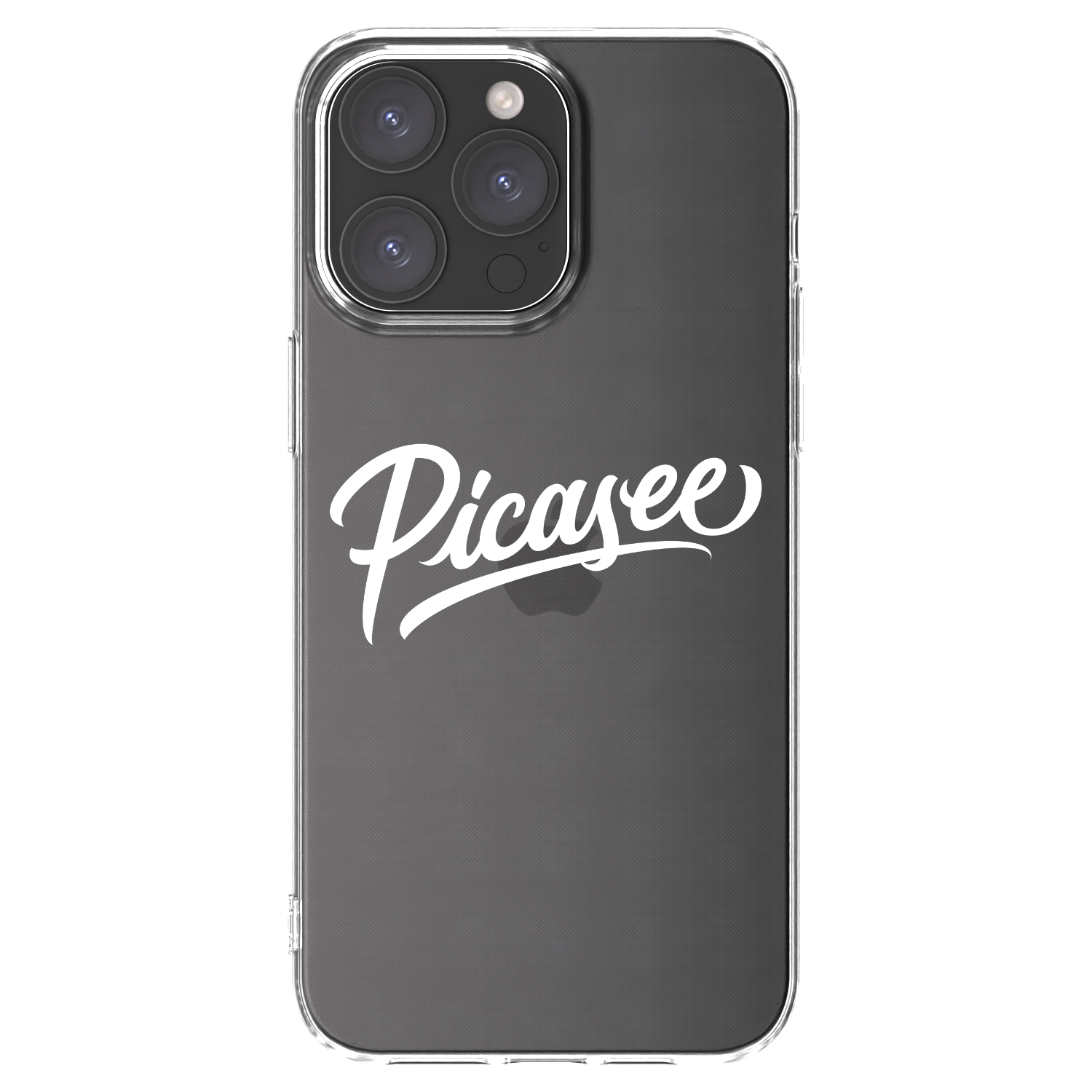 Picasee silikonski prozorni ovitek za Apple iPhone 15 Pro Max - Picasee - old logo - white