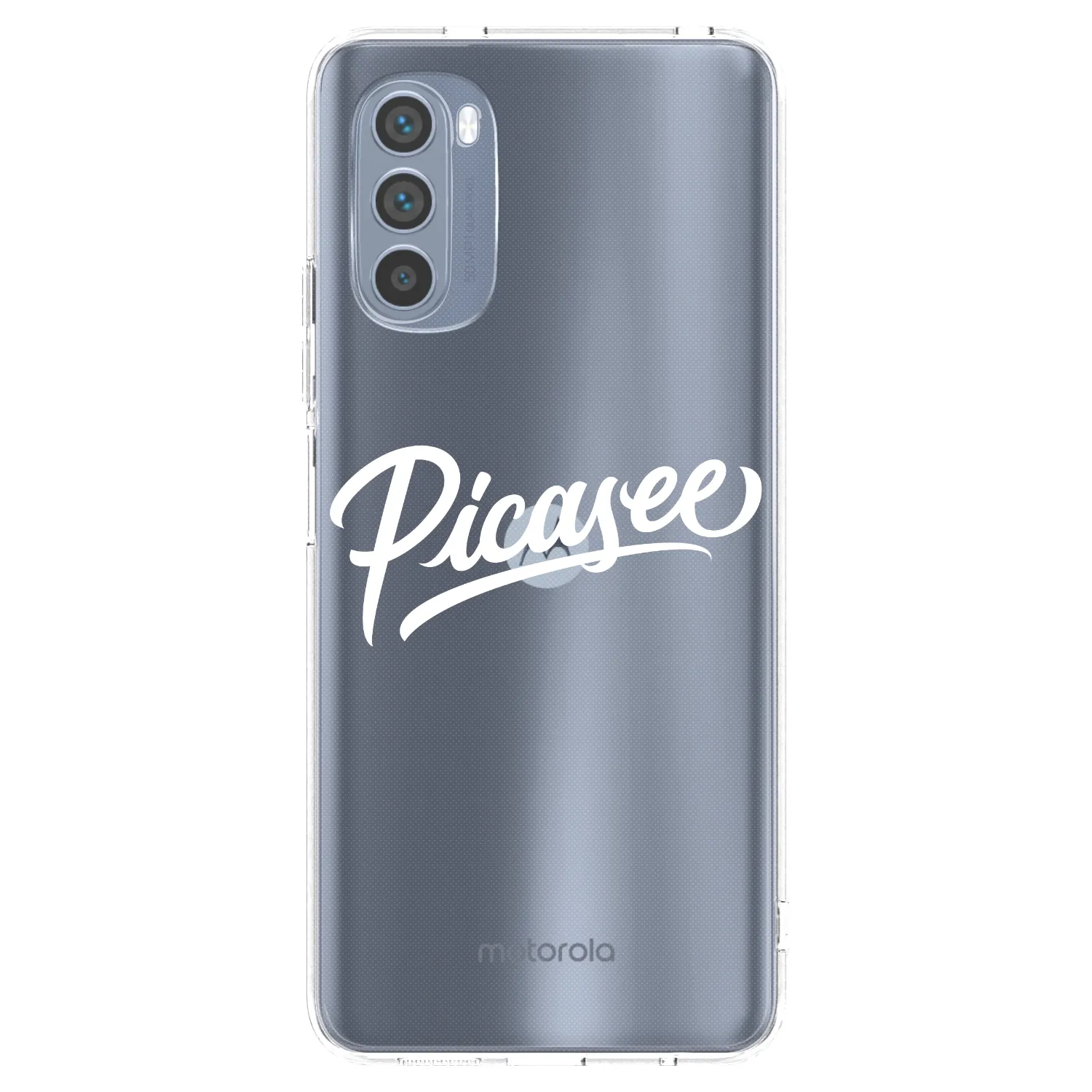 Picasee silikonski prozorni ovitek za Motorola Moto G62 - Picasee - old logo - white