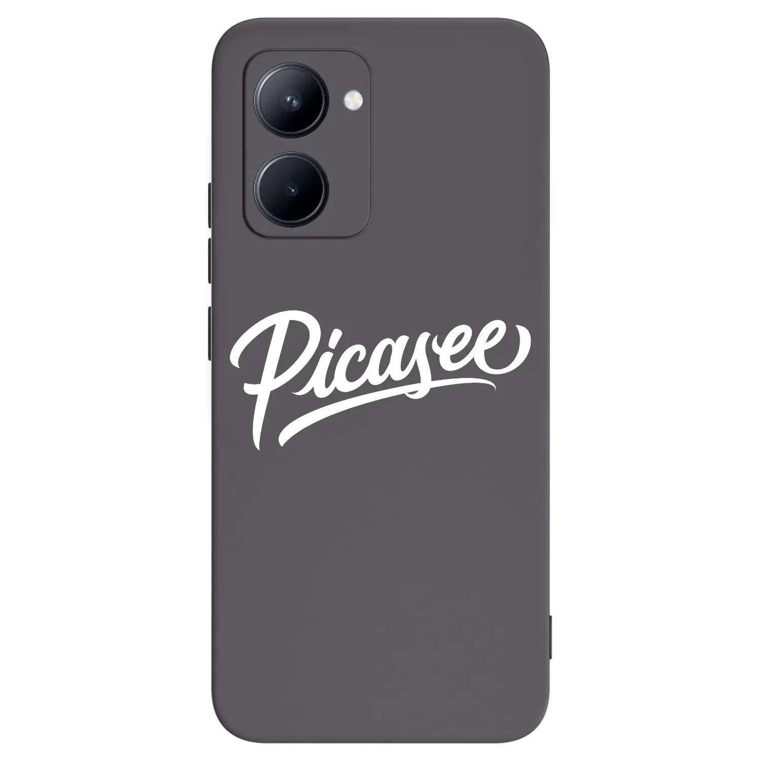 Picasee silikonski črni ovitek za Realme C33 (2023) - Picasee - old logo - white