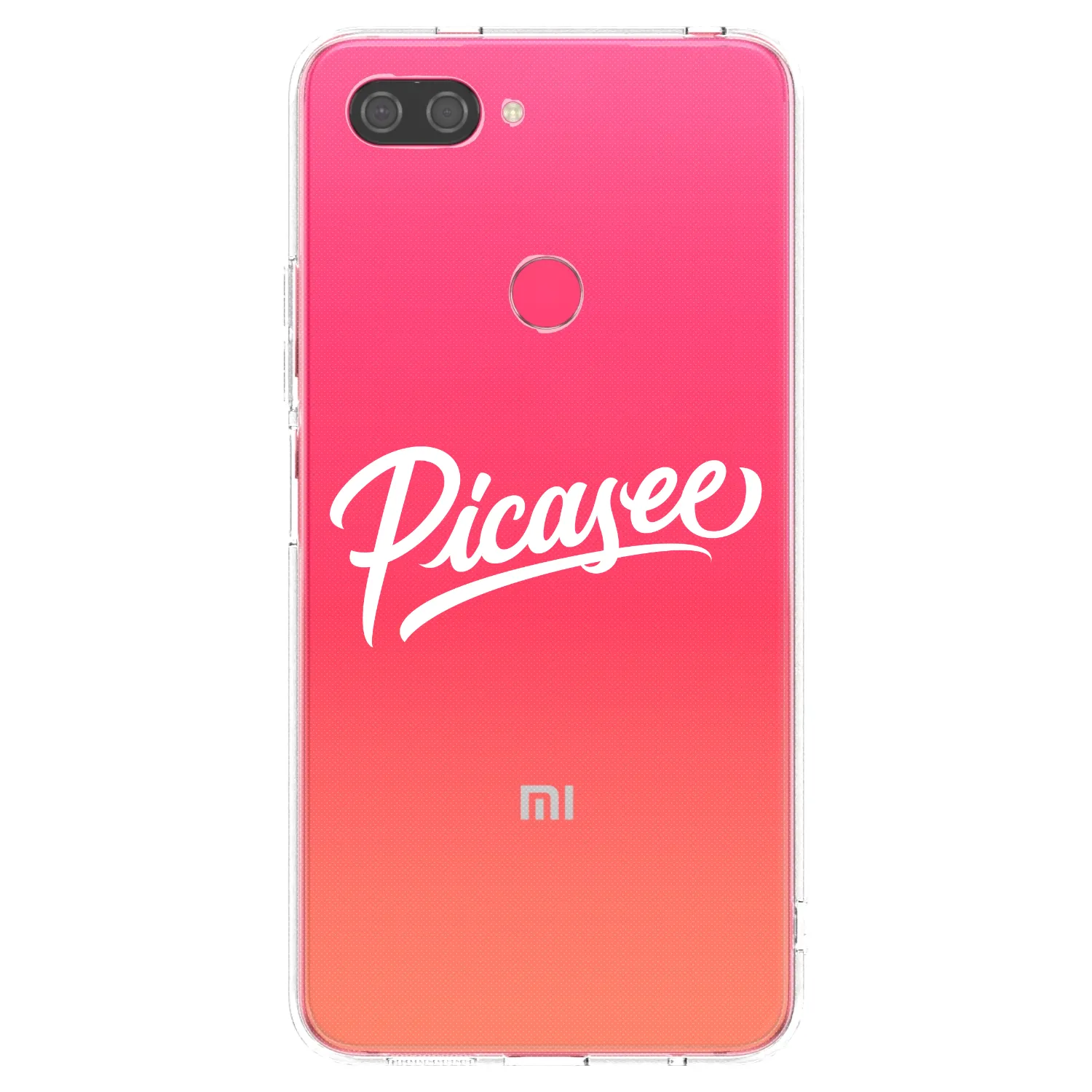 Picasee silikonski prozorni ovitek za Xiaomi Mi 8 Lite - Picasee - old logo - white