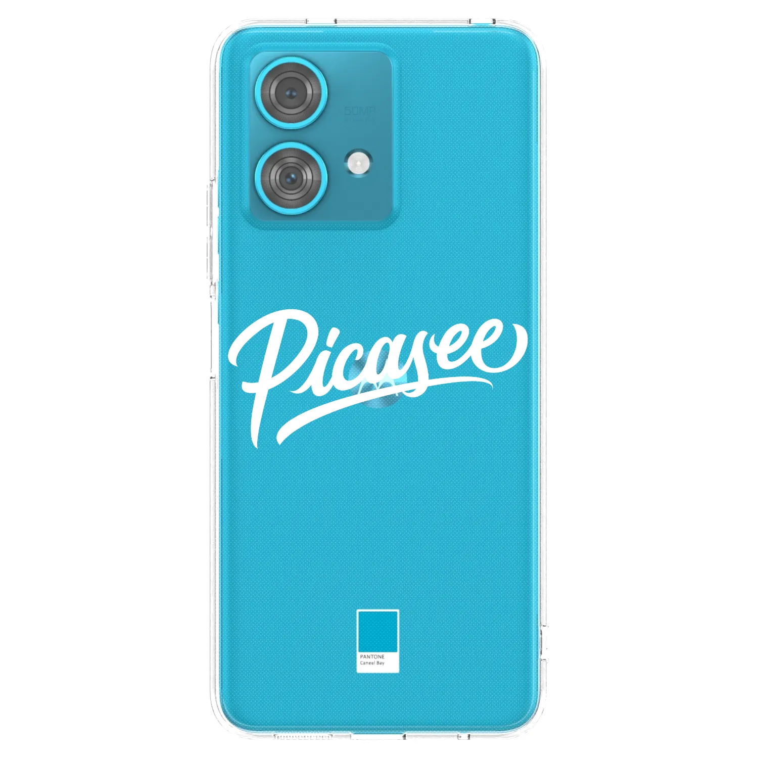 Picasee silikonski prozorni ovitek za Motorola Edge 40 Neo - Picasee - old logo - white