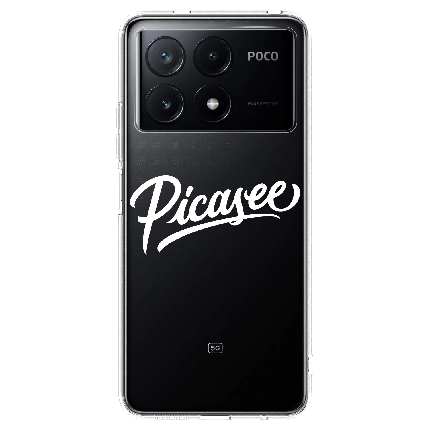 Picasee silikonski prozorni ovitek za Xiaomi Poco X6 Pro - Picasee - old logo - white