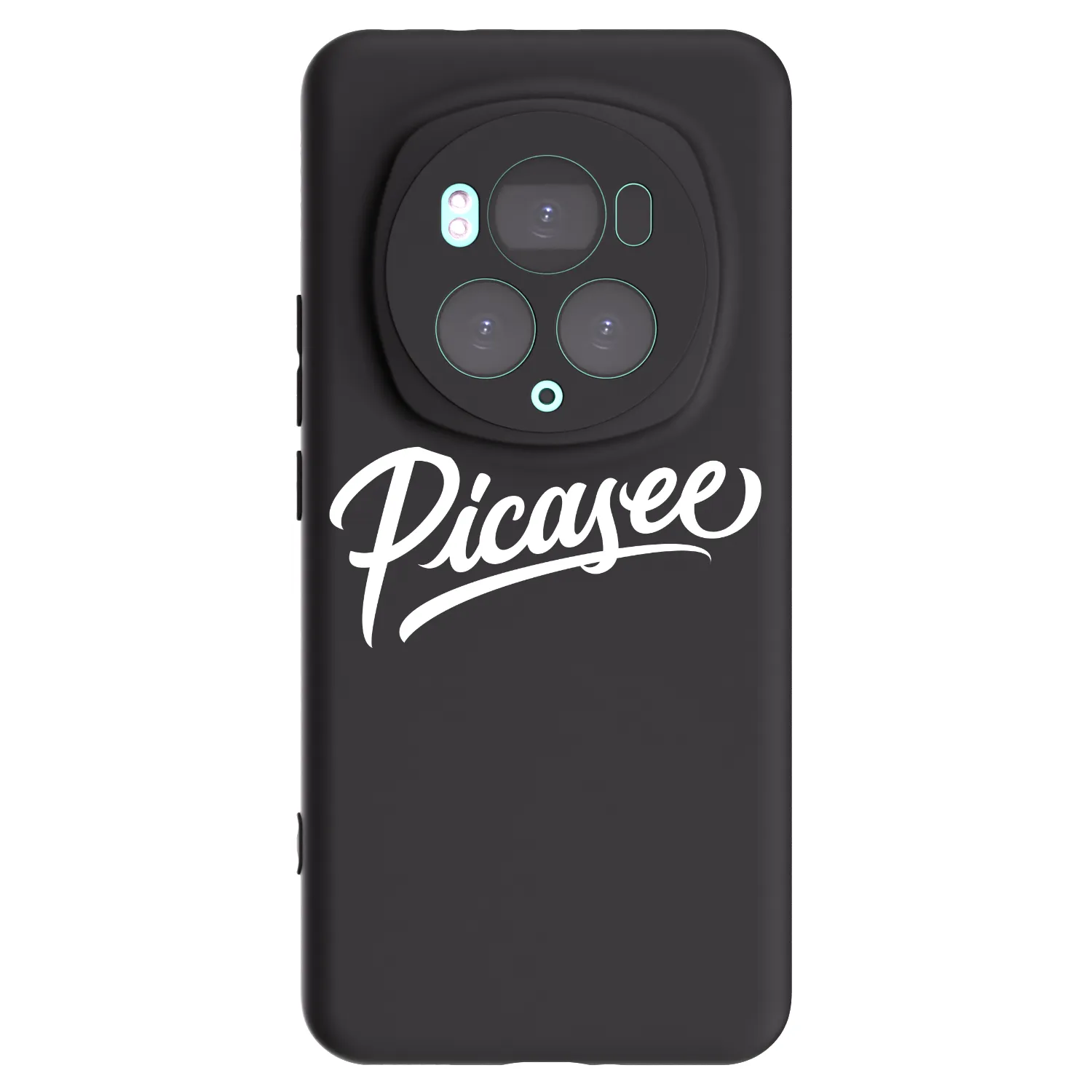 Picasee silikonski črni ovitek za Honor Magic6 Pro - Picasee - old logo - white