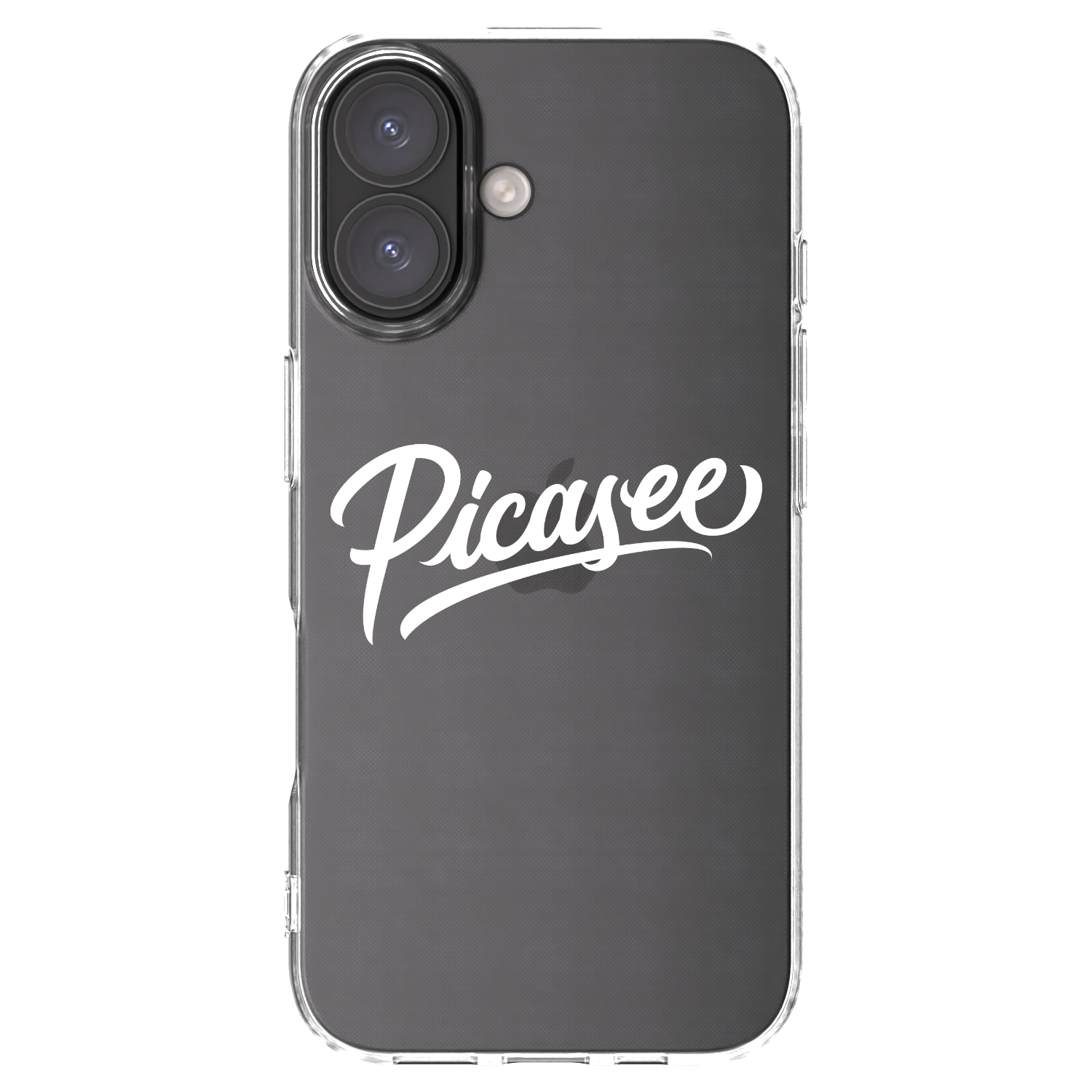 Picasee silikonski prozorni ovitek za Apple iPhone 16 - Picasee - old logo - white