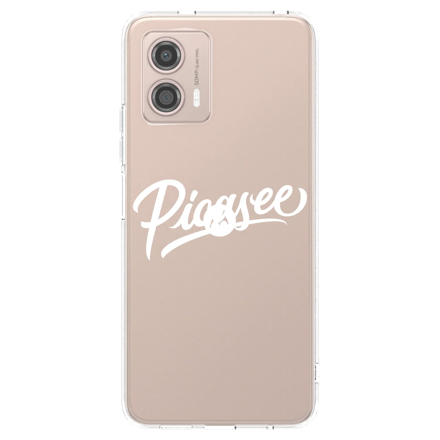 Picasee silikonski prozorni ovitek za Motorola Moto G53 5G - Picasee - old logo - white