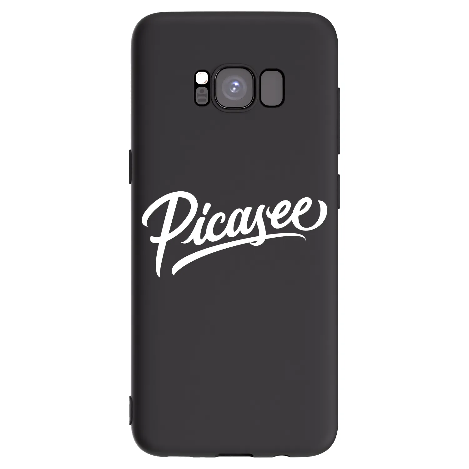 Picasee silikonski črni ovitek za Samsung Galaxy S8 G950F - Picasee - old logo - white