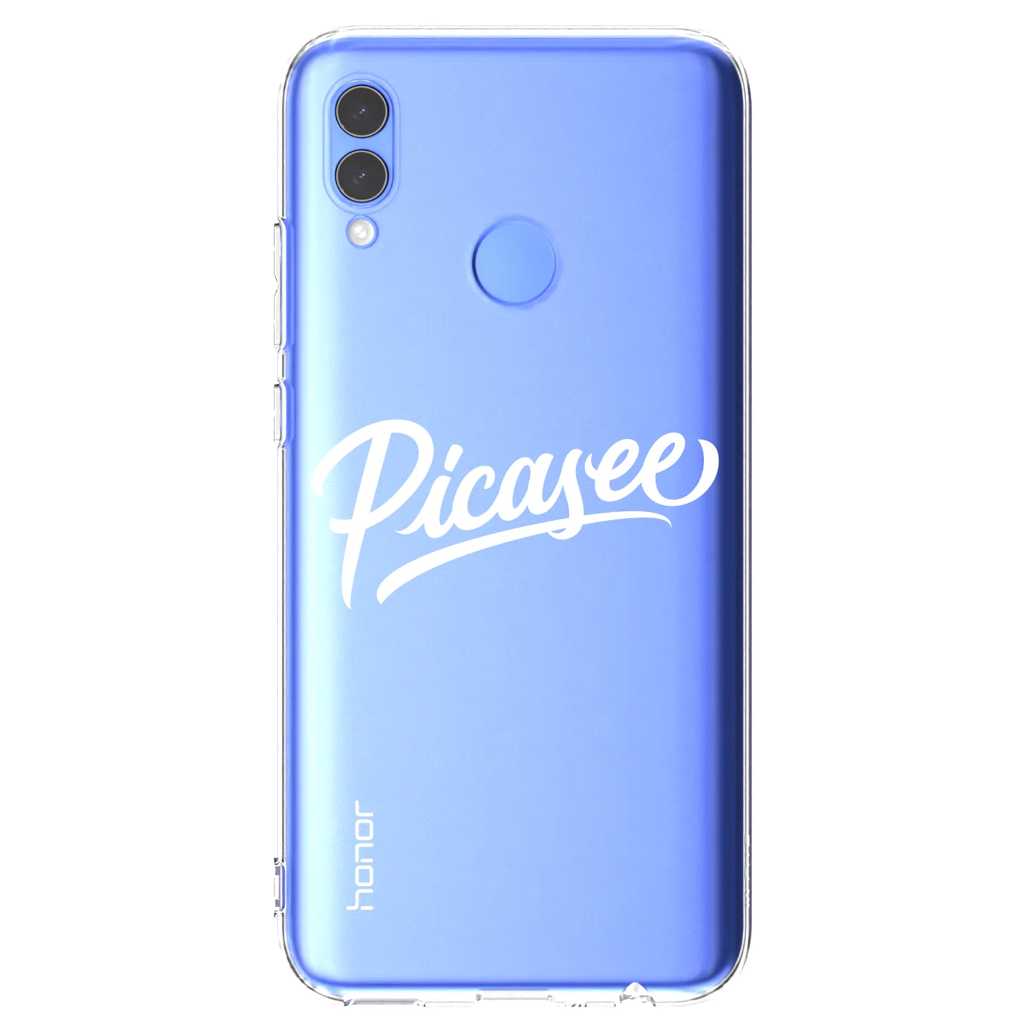 Picasee silikonski prozorni ovitek za Honor 10 Lite - Picasee - old logo - white