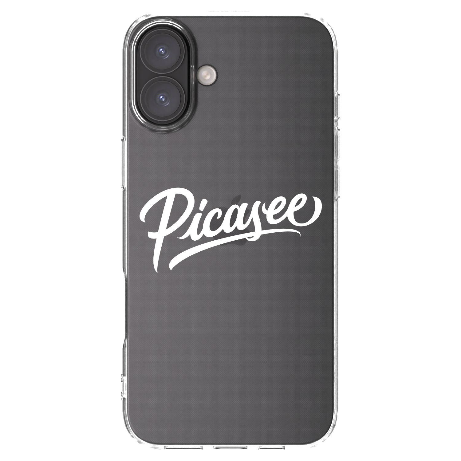 Picasee silikonski prozorni ovitek za Apple iPhone 16 Plus - Picasee - old logo - white