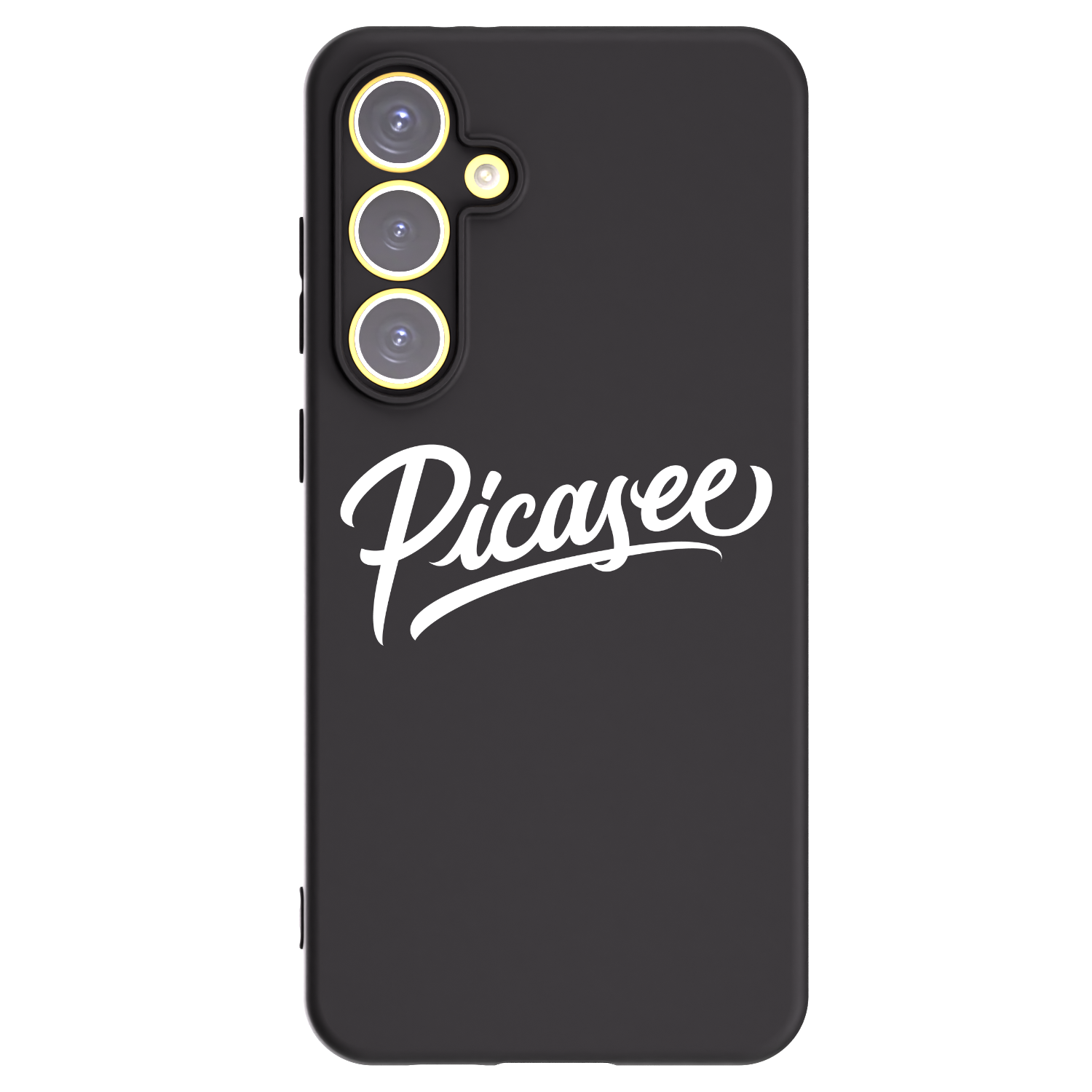 Picasee silikonski črni ovitek za Samsung Galaxy S24 FE S721B - Picasee - old logo - white