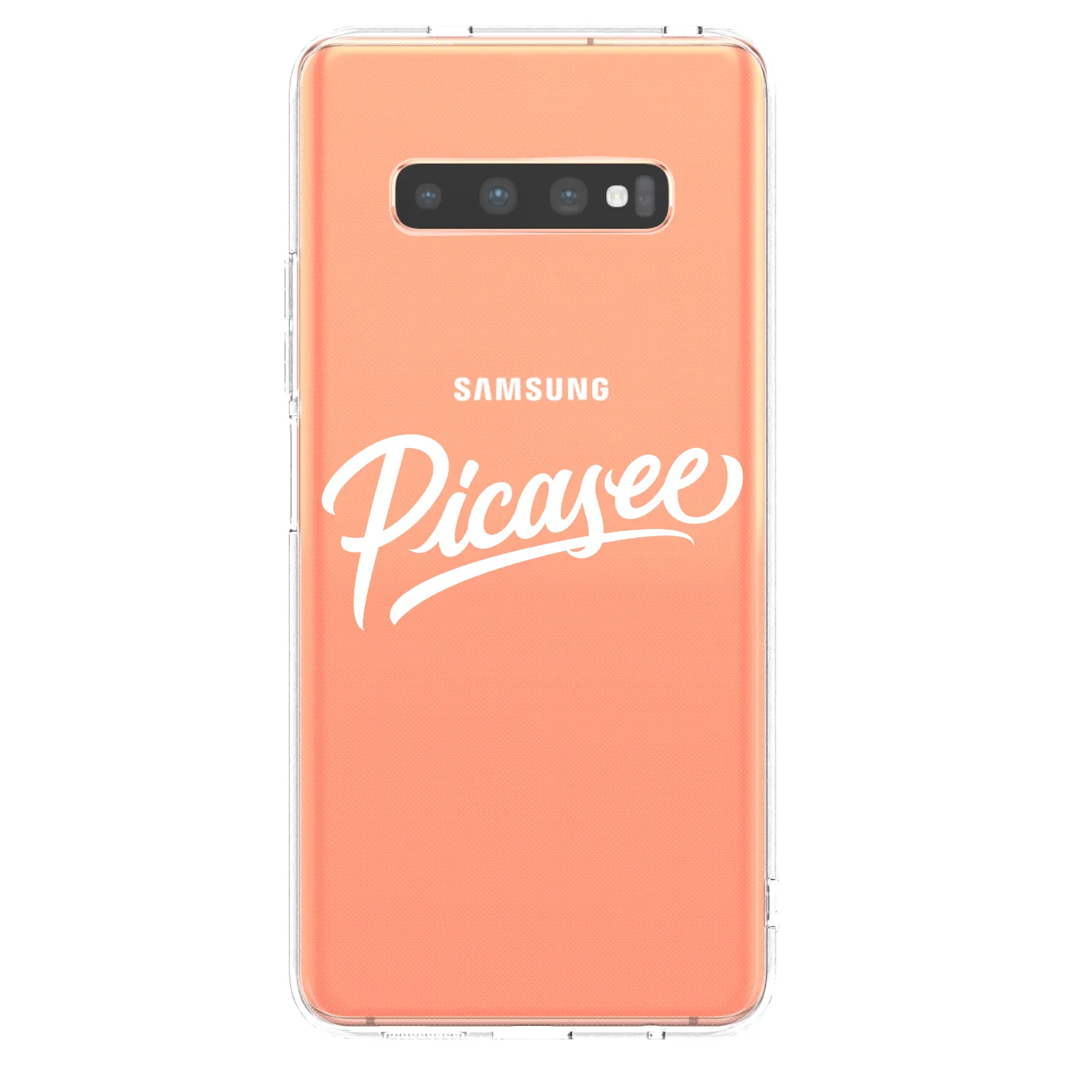 Picasee silikonski prozorni ovitek za Samsung Galaxy S10 Plus G975 - Picasee - old logo - white