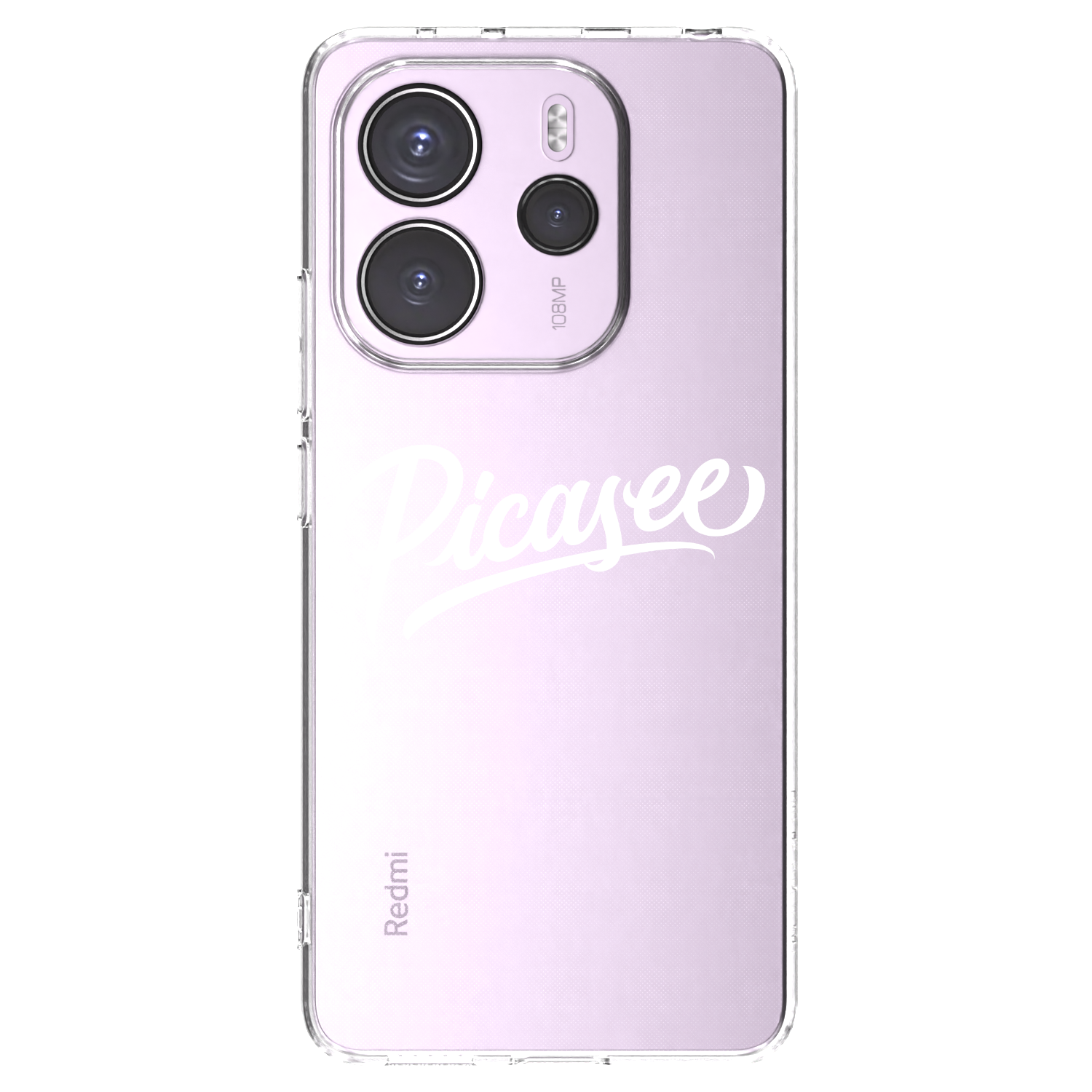 Picasee silikonski prozorni ovitek za Xiaomi Redmi Note 14 4G - Picasee - old logo - white