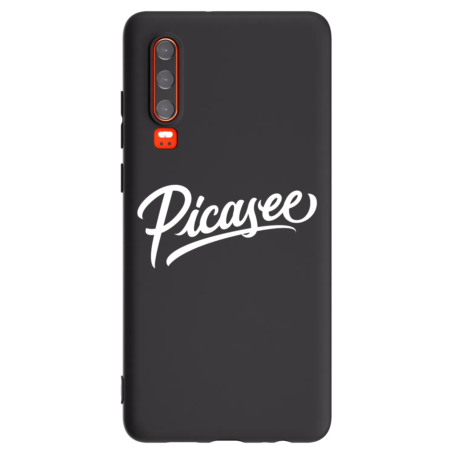 Picasee silikonski črni ovitek za Huawei P30 - Picasee - old logo - white