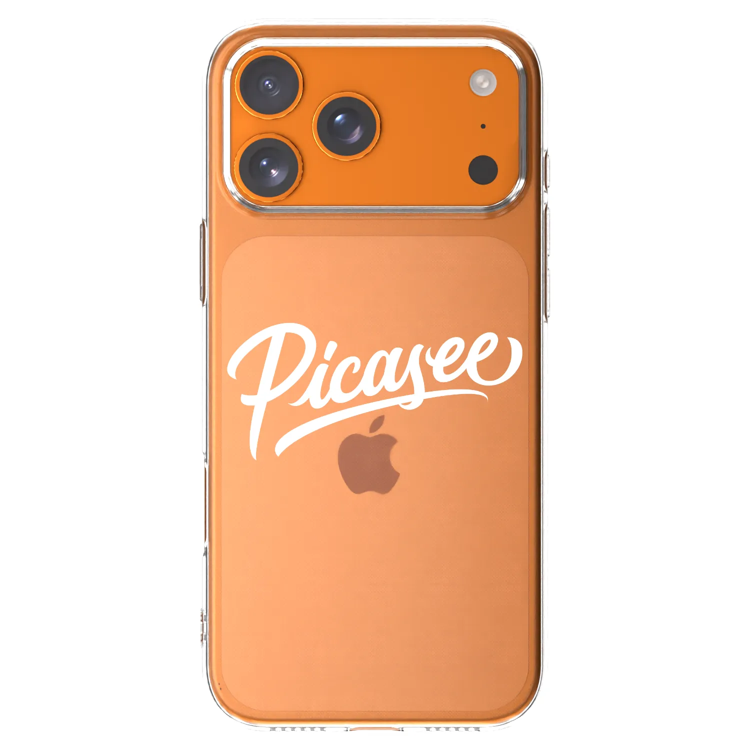 Picasee silikonski prozorni ovitek za Apple iPhone 17 Pro Max - Picasee - old logo - white