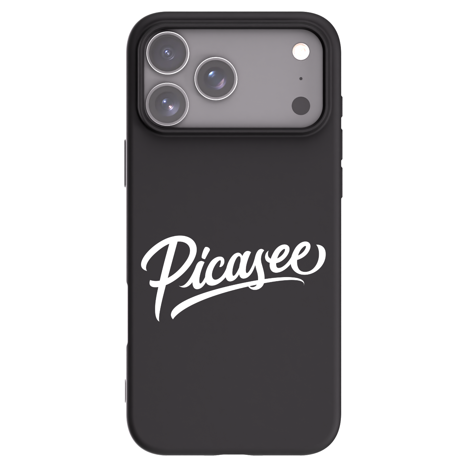 Picasee silikonski črni ovitek za Apple iPhone 17 Pro Max - Picasee - old logo - white