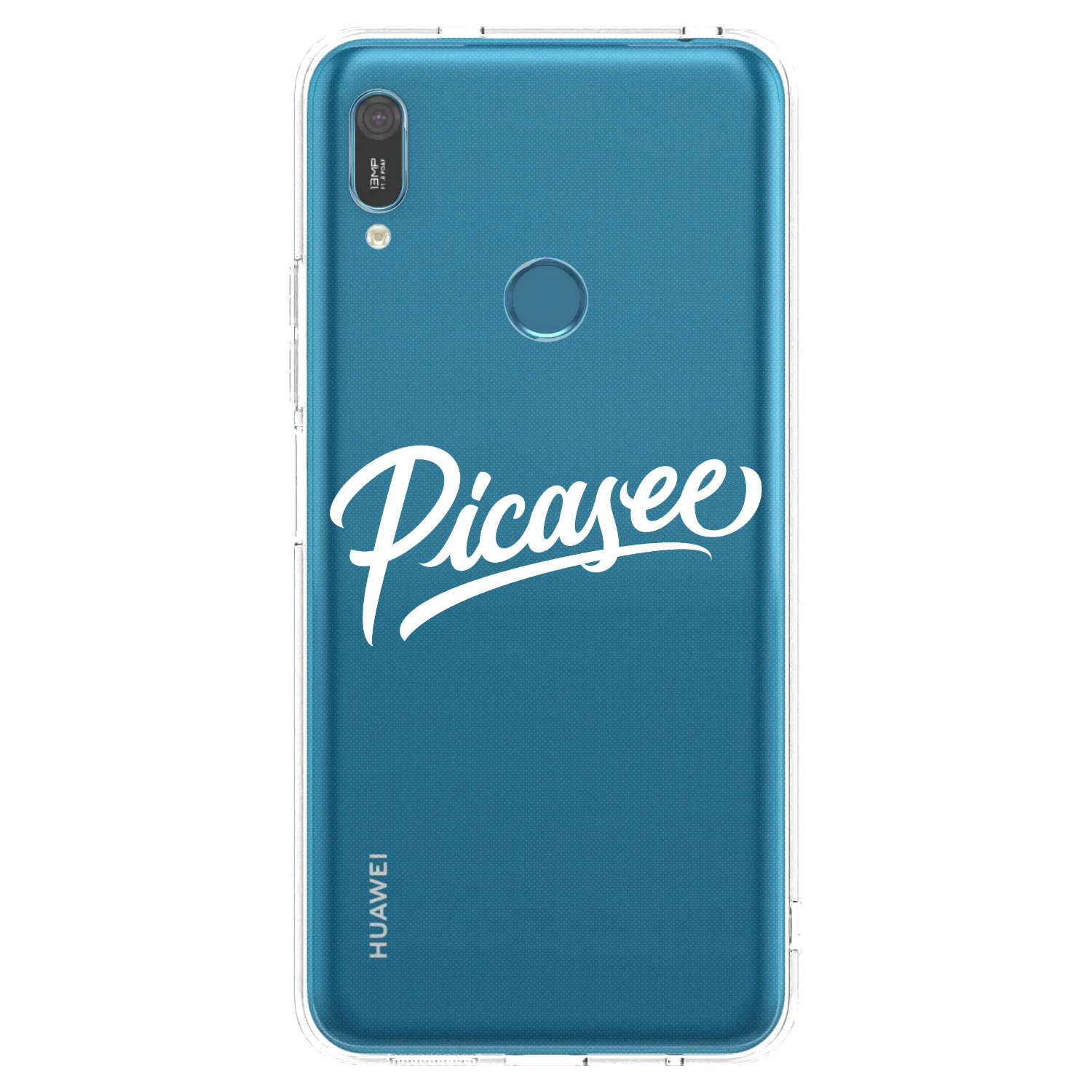 Picasee silikonski prozorni ovitek za Huawei Y6 2019 - Picasee - old logo - white