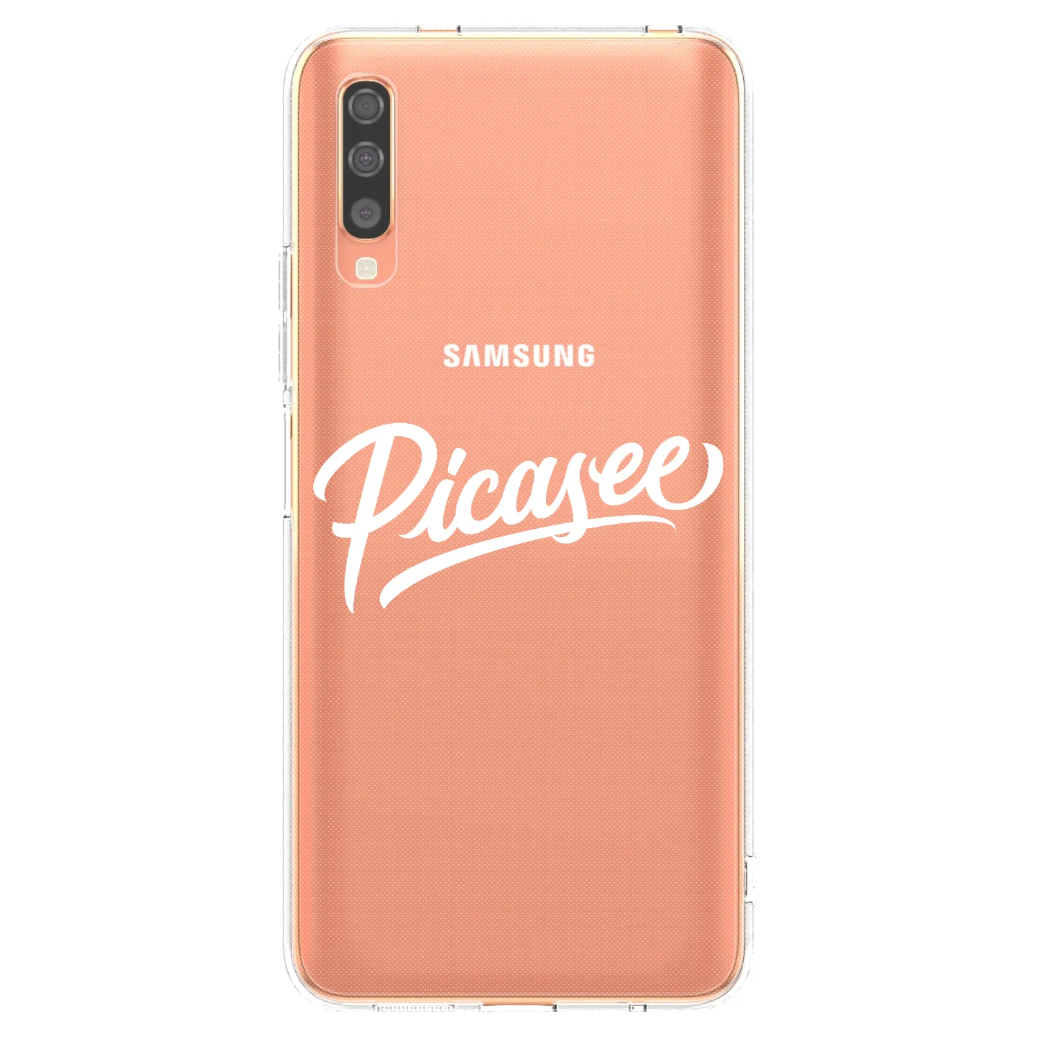 Picasee silikonski prozorni ovitek za Samsung Galaxy A70 A705F - Picasee - old logo - white