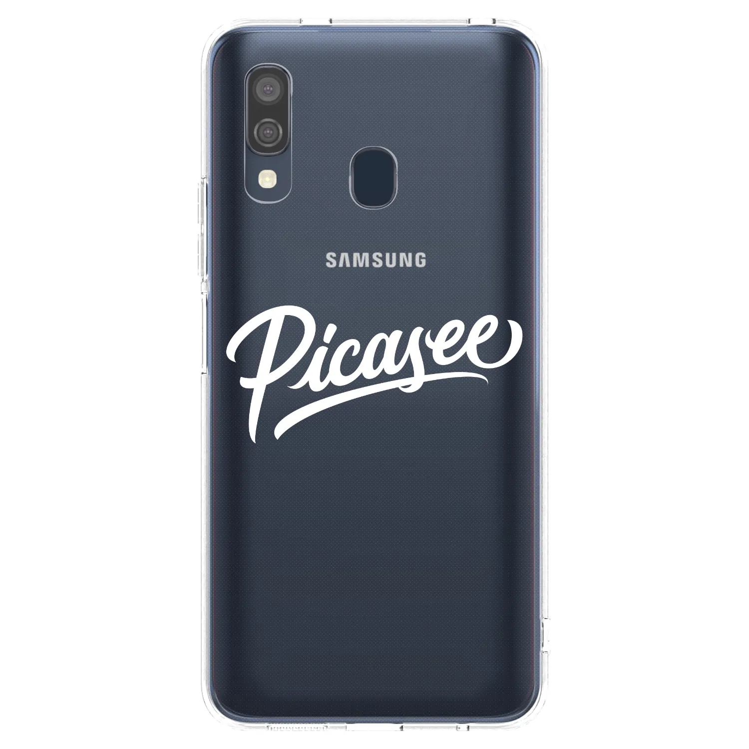 Picasee silikonski prozorni ovitek za Samsung Galaxy A40 A405F - Picasee - old logo - white