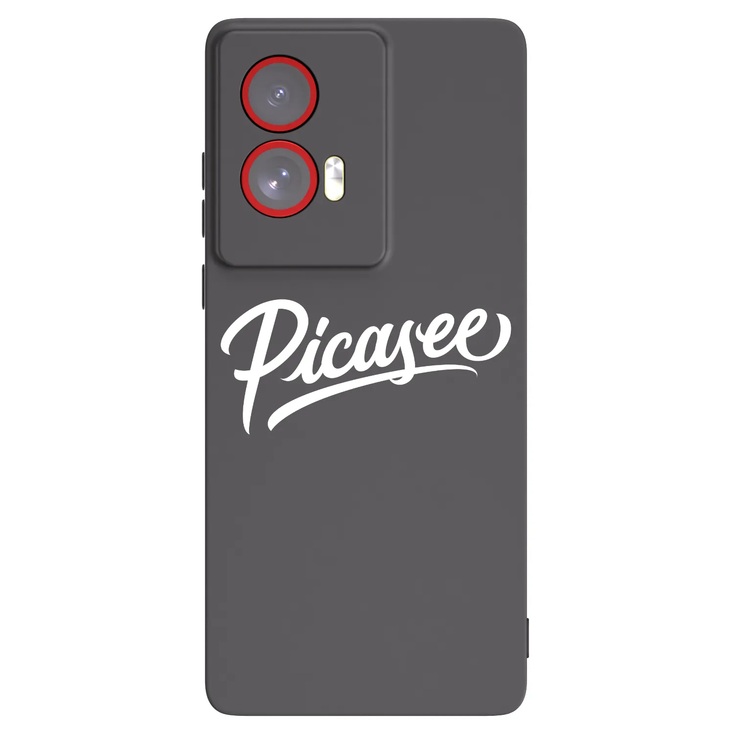 Picasee silikonski črni ovitek za Motorola Edge 50 Fusion - Picasee - old logo - white