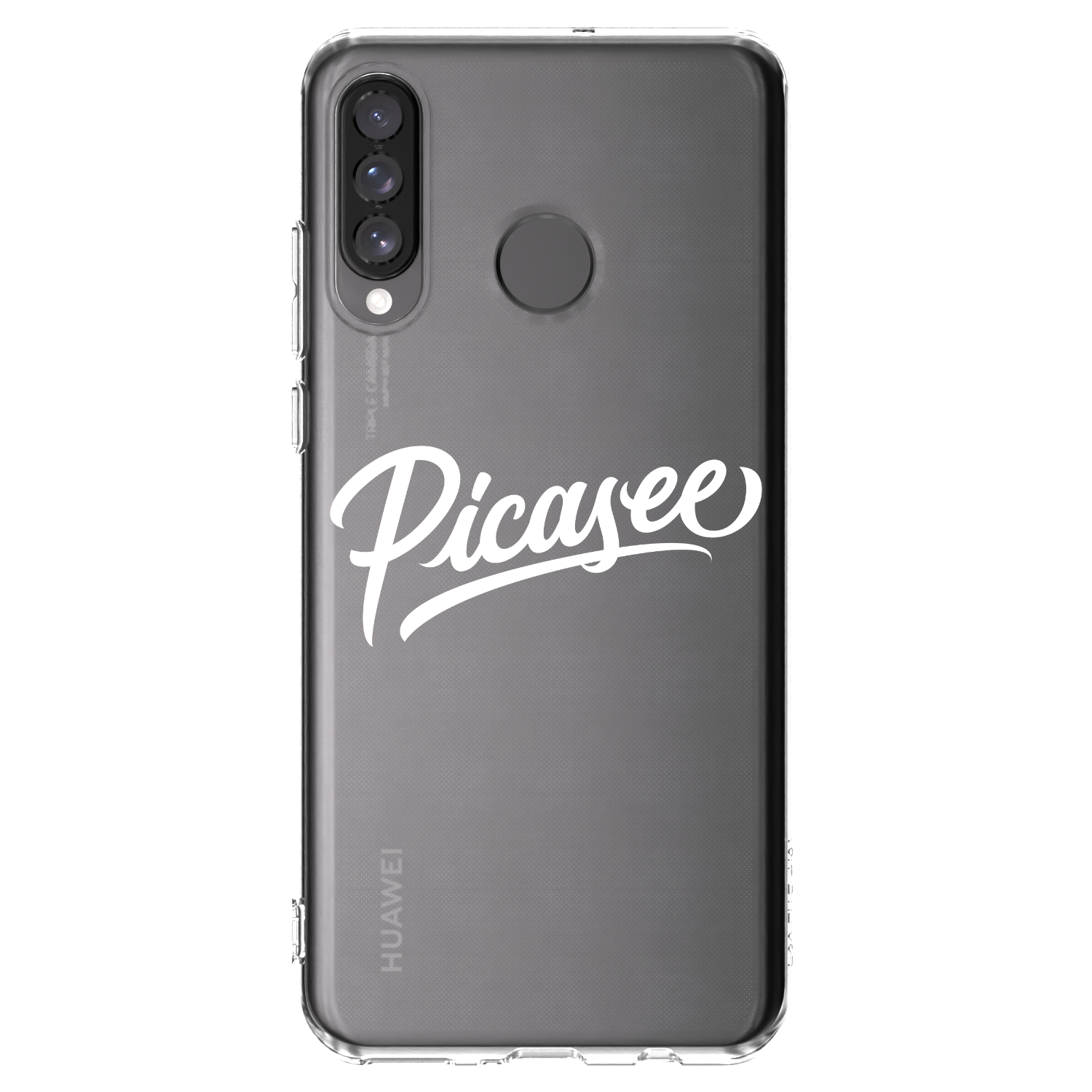 Picasee silikonski prozorni ovitek za Huawei P30 Lite - Picasee - old logo - white