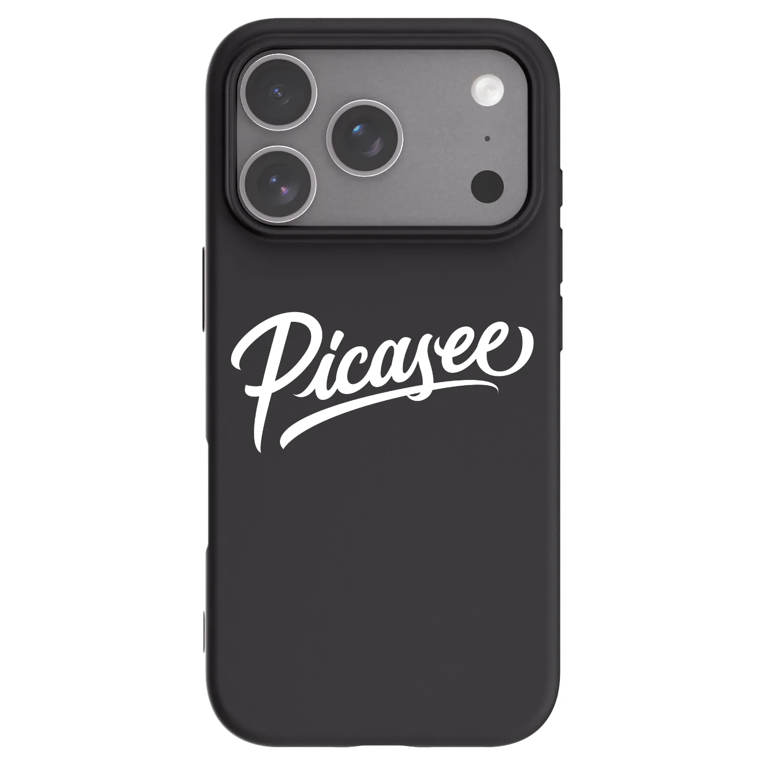 Picasee silikonski črni ovitek za Apple iPhone 18 Pro - Picasee - old logo - white