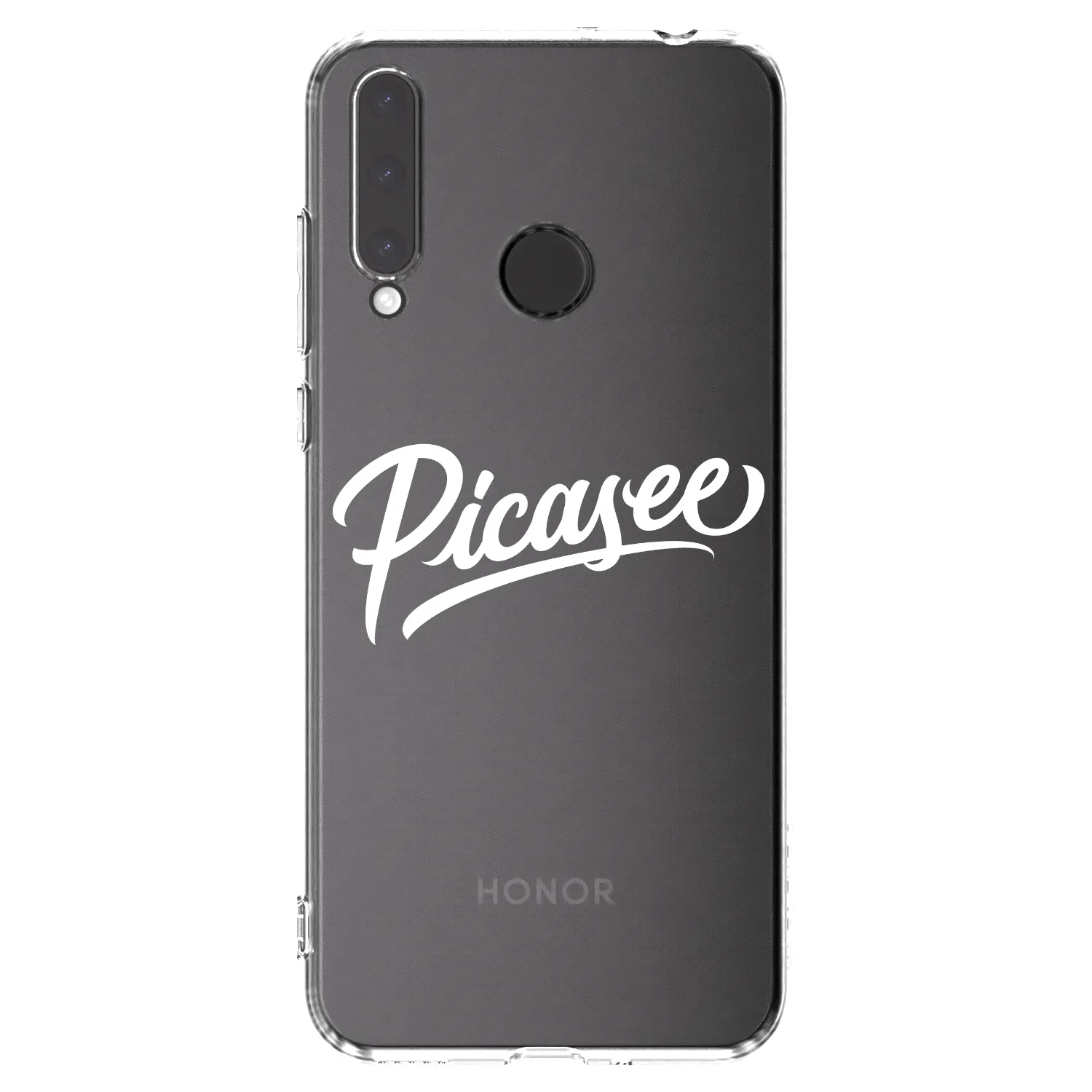 Picasee silikonski prozorni ovitek za Honor 20 Lite - Picasee - old logo - white