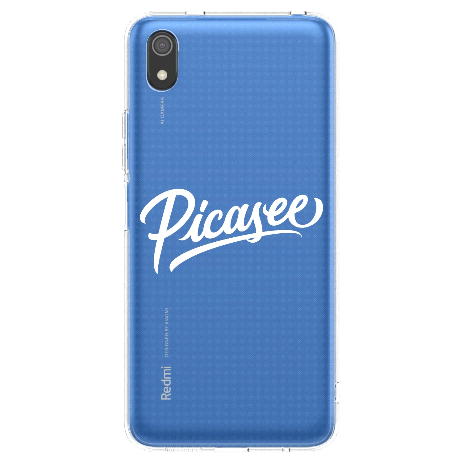 Picasee silikonski prozorni ovitek za Xiaomi Redmi 7A - Picasee - old logo - white