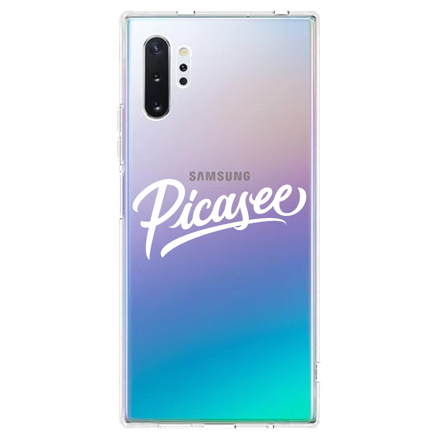 Picasee silikonski prozorni ovitek za Samsung Galaxy Note 10+ N975F - Picasee - old logo - white