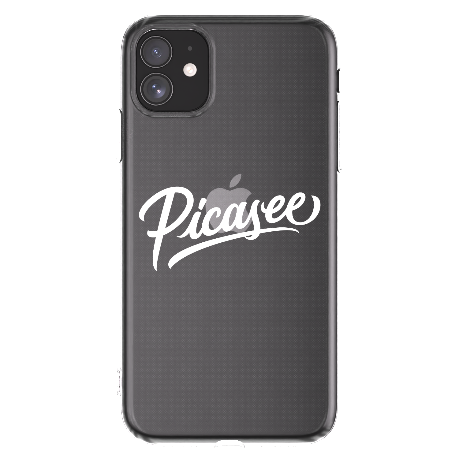 Picasee silikonski prozorni ovitek za Apple iPhone 11 - Picasee - old logo - white