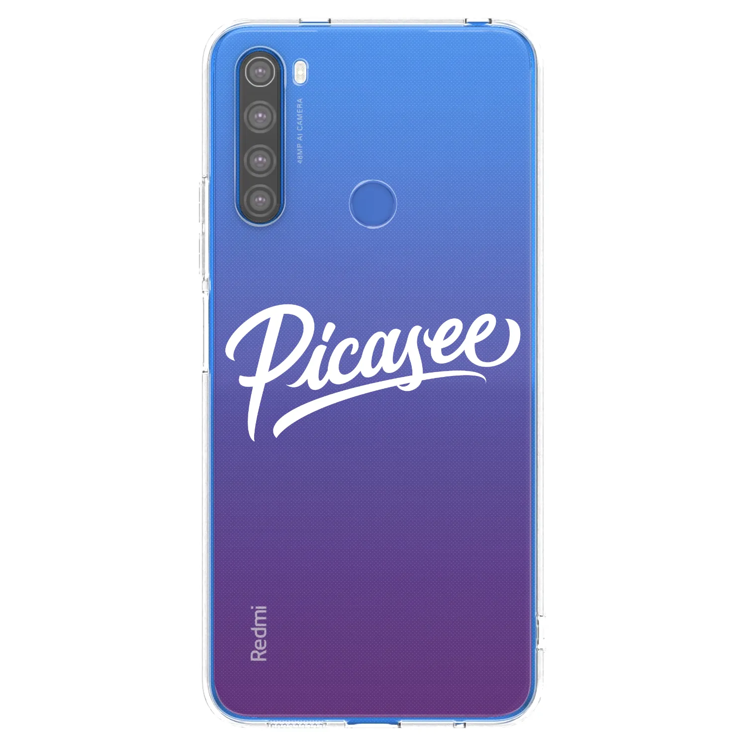 Picasee silikonski prozorni ovitek za Xiaomi Redmi Note 8T - Picasee - old logo - white