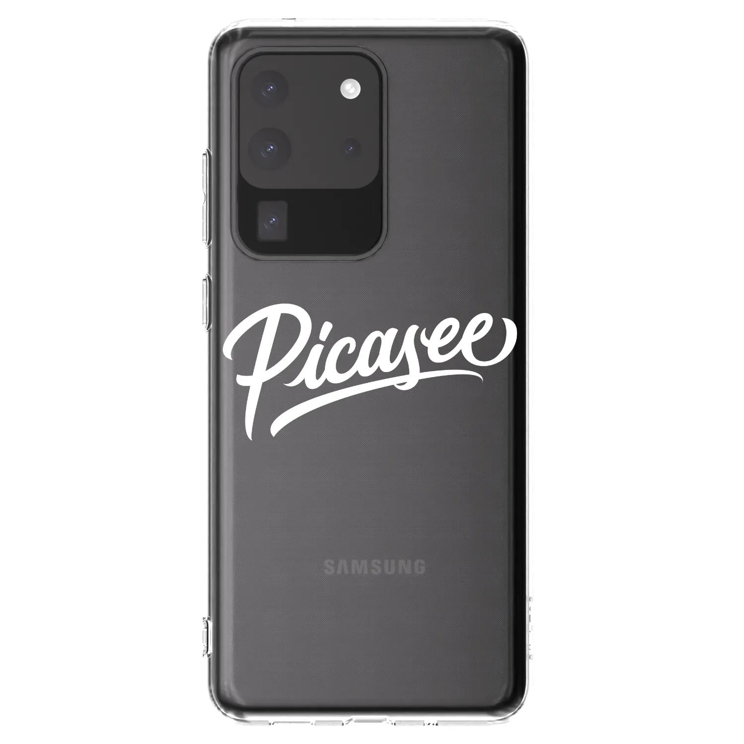 Picasee silikonski prozorni ovitek za Samsung Galaxy S20 Ultra 5G G988F - Picasee - old logo - white