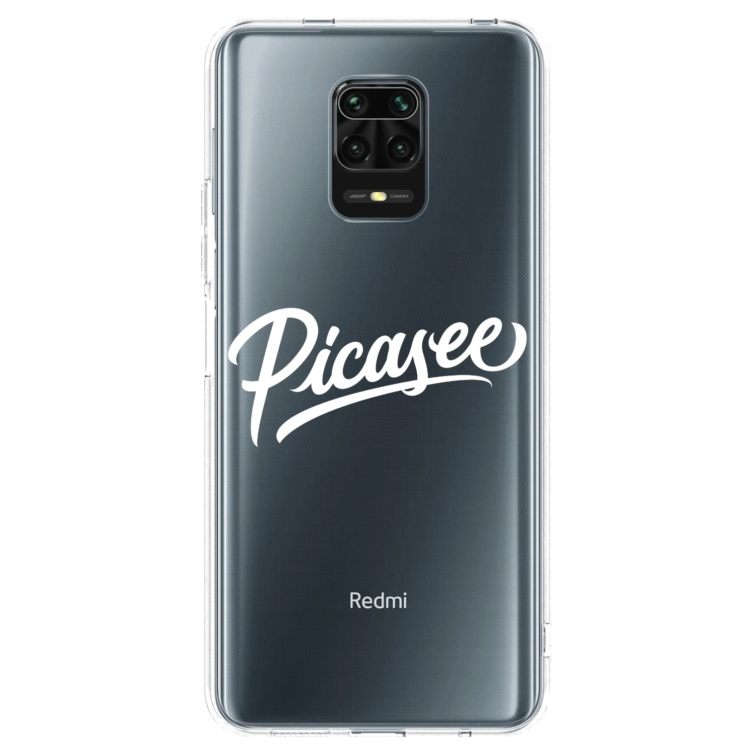 Picasee silikonski prozorni ovitek za Xiaomi Redmi Note 9 Pro - Picasee - old logo - white