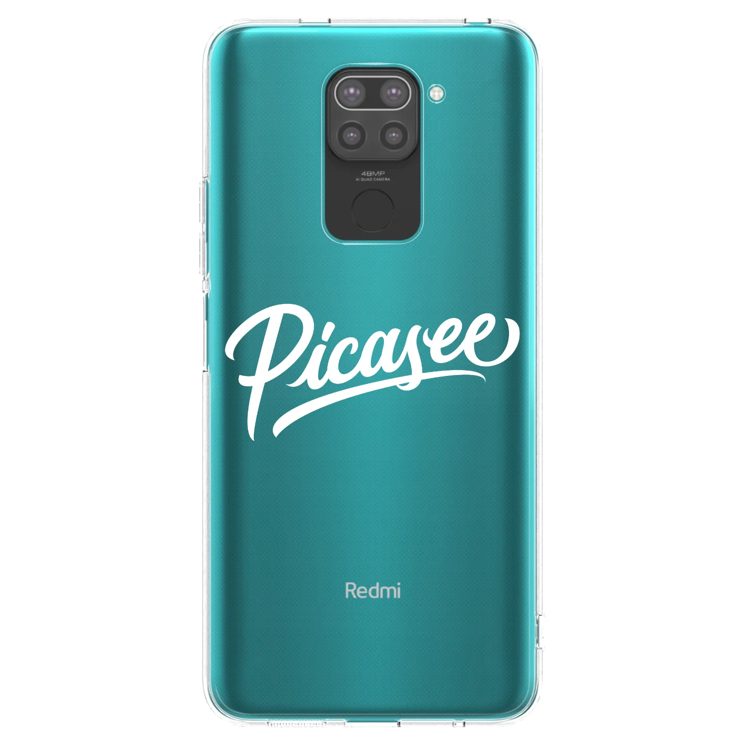 Picasee silikonski črni ovitek za Xiaomi Redmi Note 9 - Picasee - old logo - white