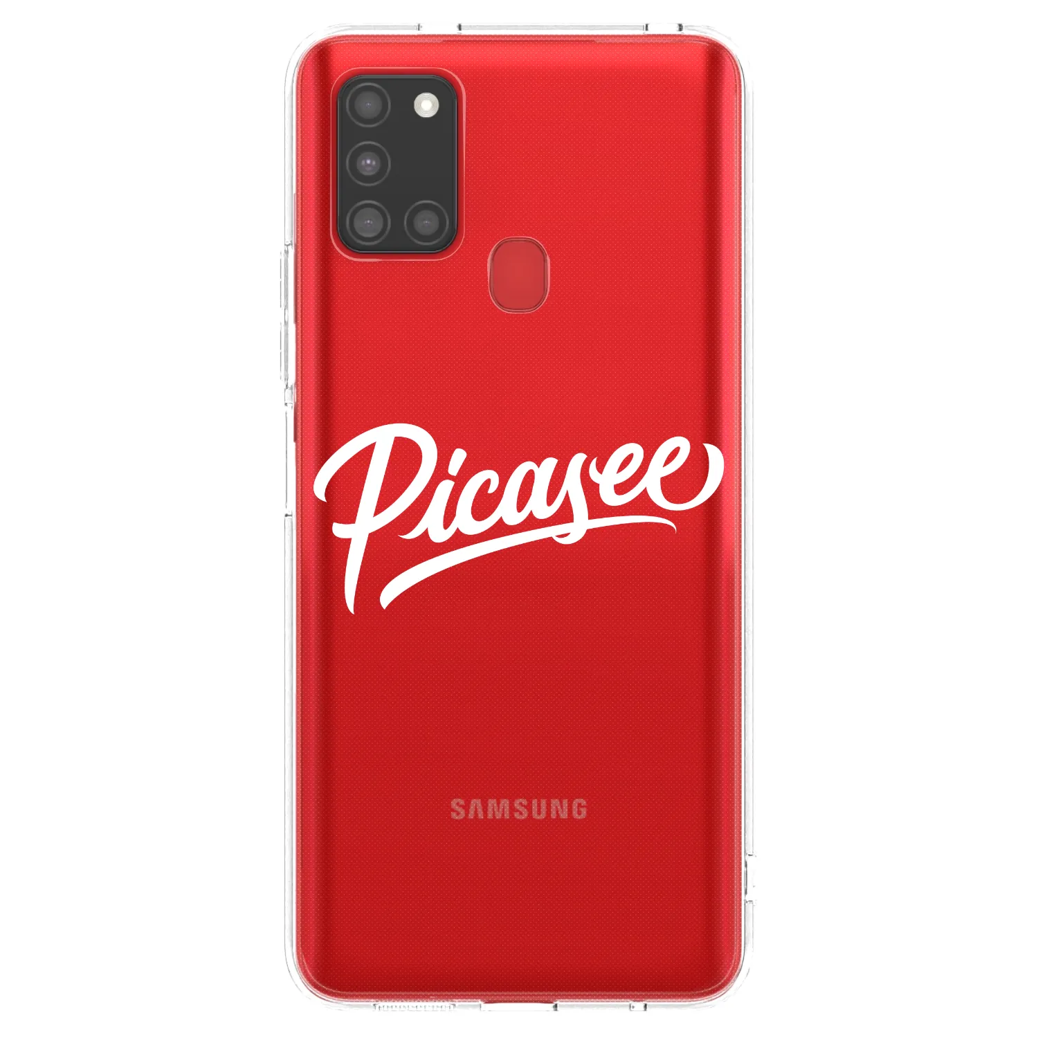 Picasee silikonski prozorni ovitek za Samsung Galaxy A21s - Picasee - old logo - white