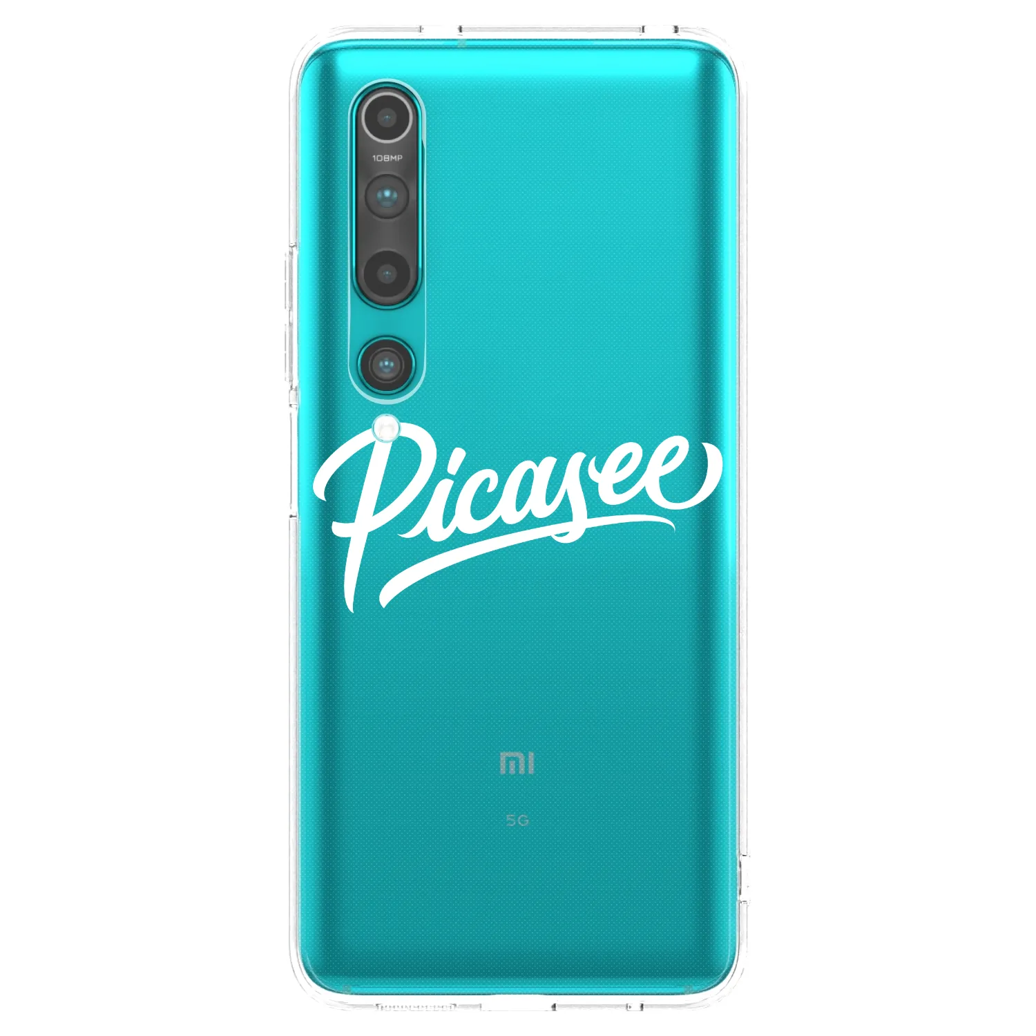Picasee silikonski prozorni ovitek za Xiaomi Mi 10 - Picasee - old logo - white