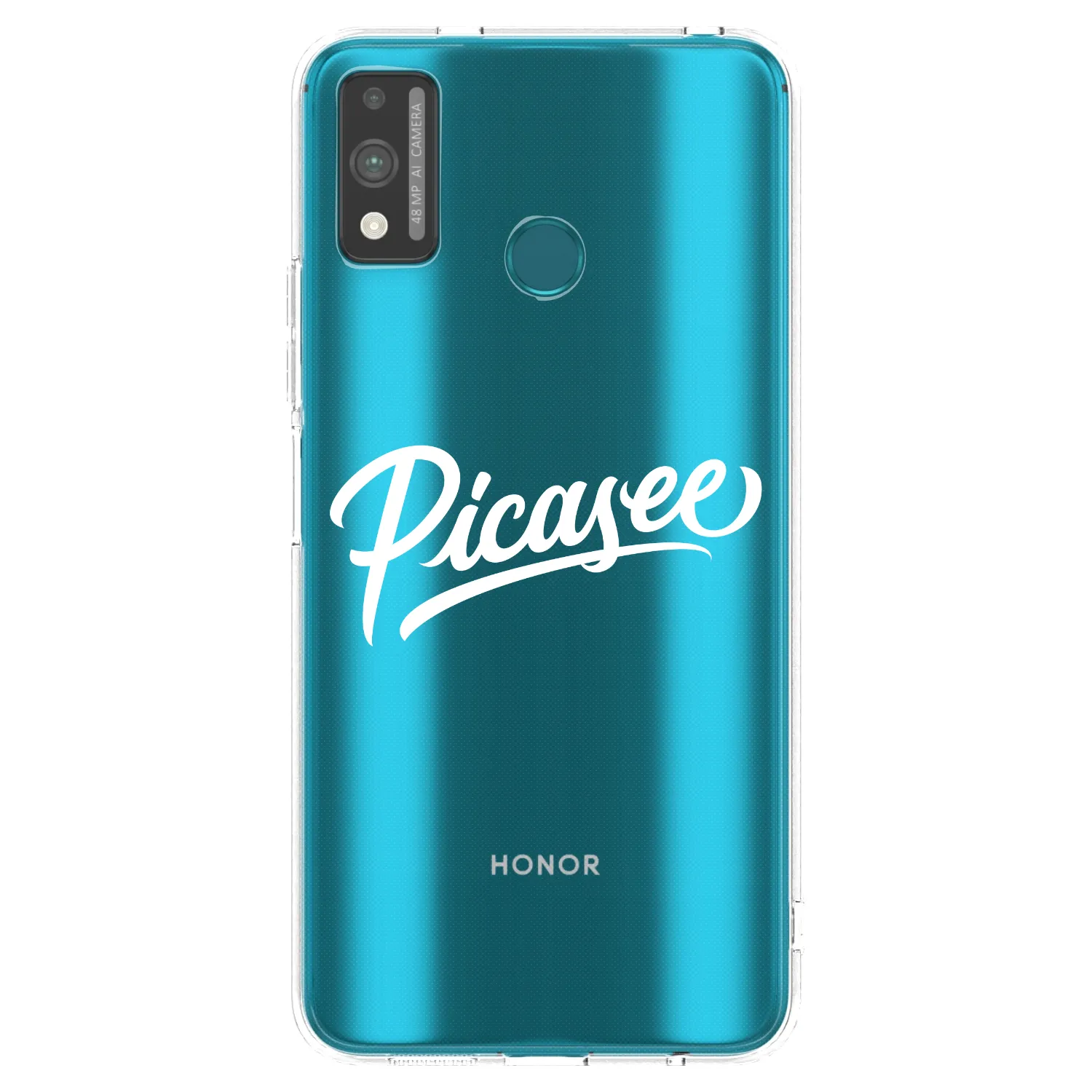 Picasee silikonski prozorni ovitek za Honor 9X Lite - Picasee - old logo - white
