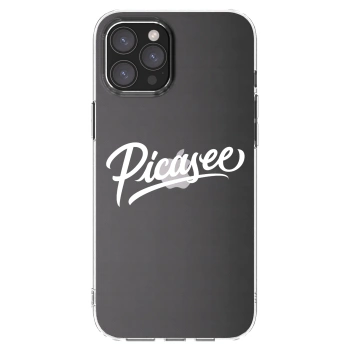 Picasee silikonski prozorni ovitek za Apple iPhone 12 Pro Max - Picasee - old logo - white