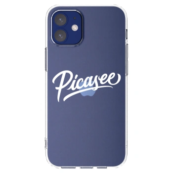 Picasee silikonski prozorni ovitek za Apple iPhone 12 mini - Picasee - old logo - white